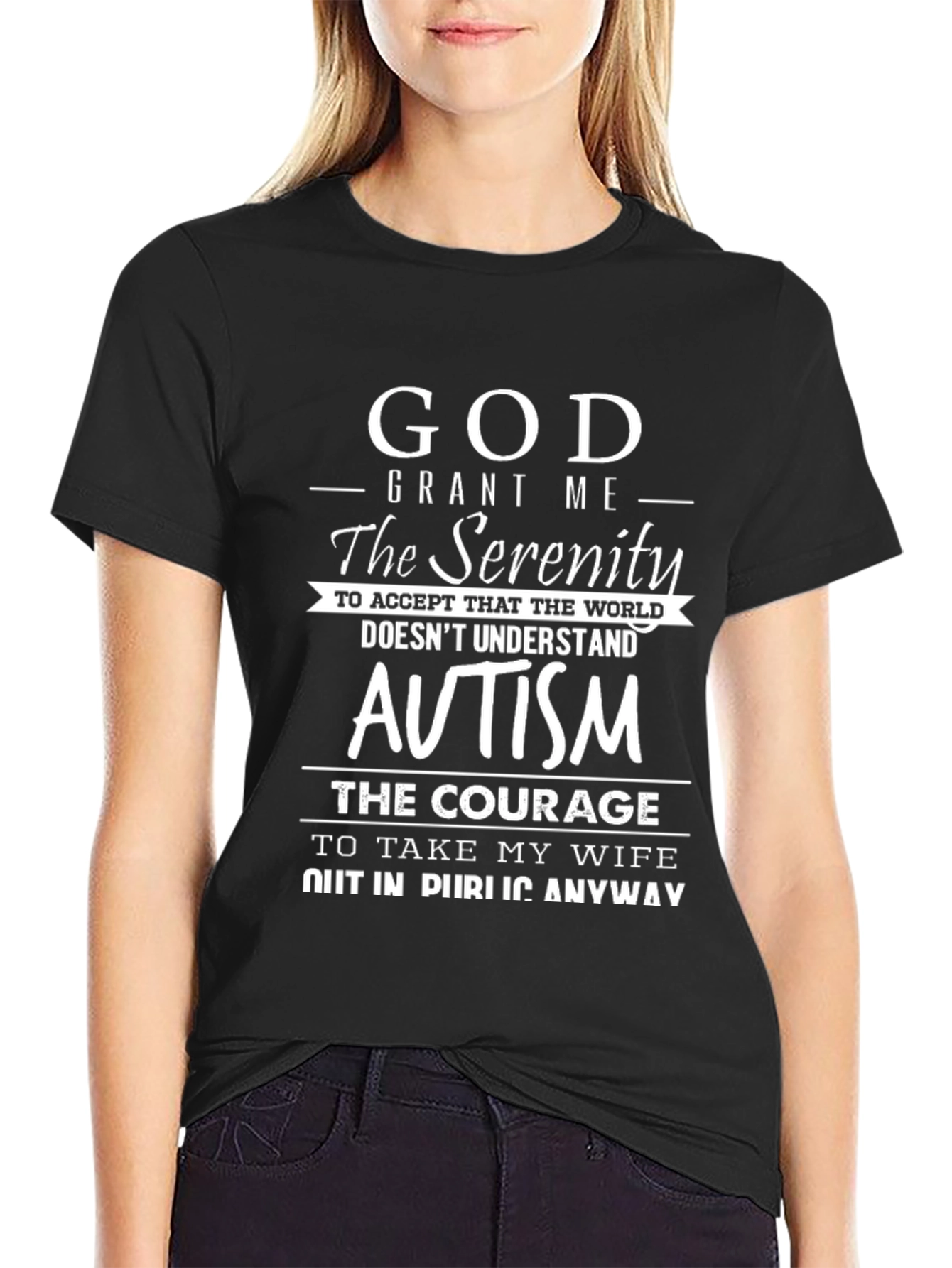 God Grant Me Serenity Autism Awareness T-Shirt