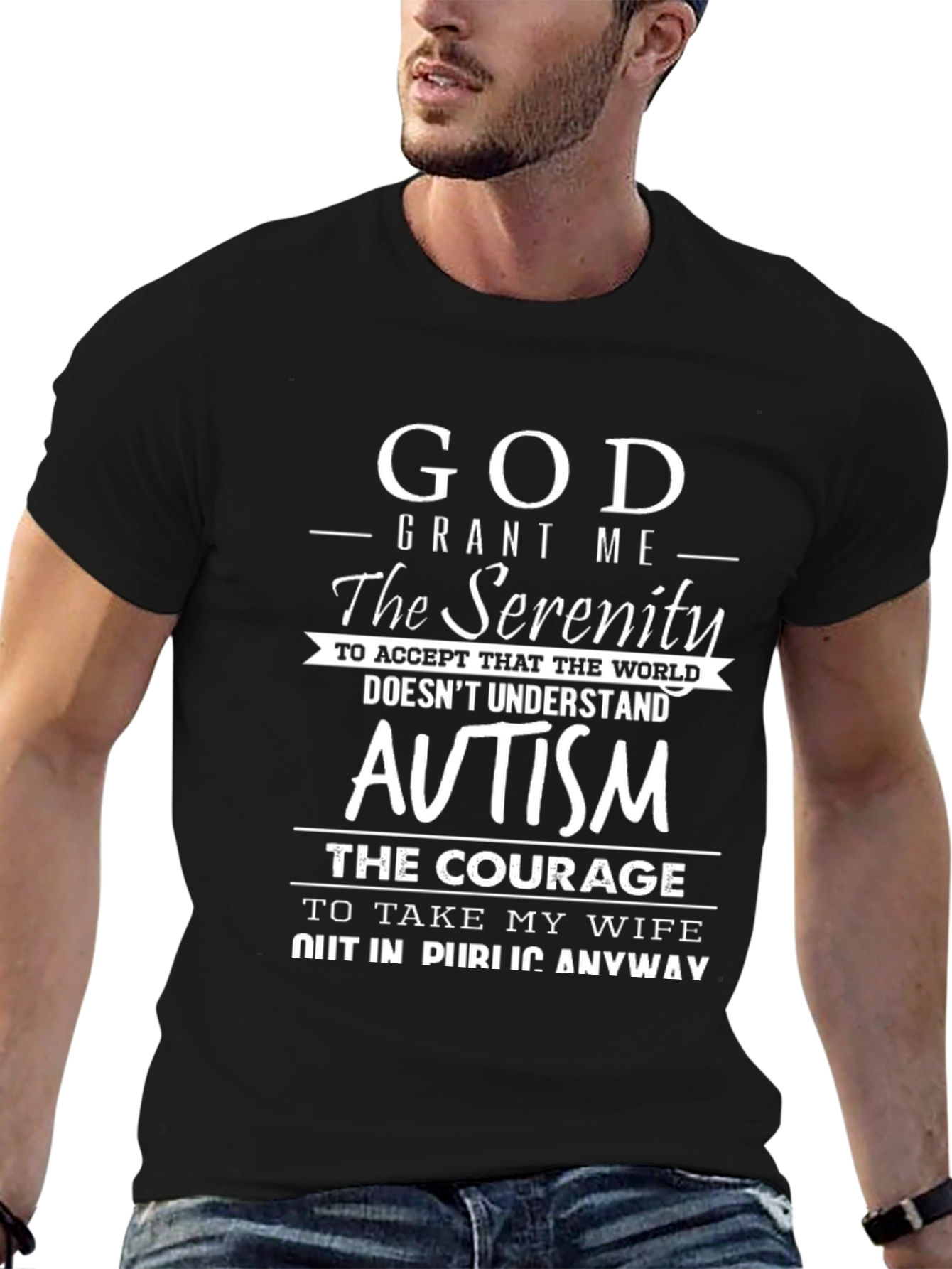 God Grant Me Serenity Autism Awareness T-Shirt