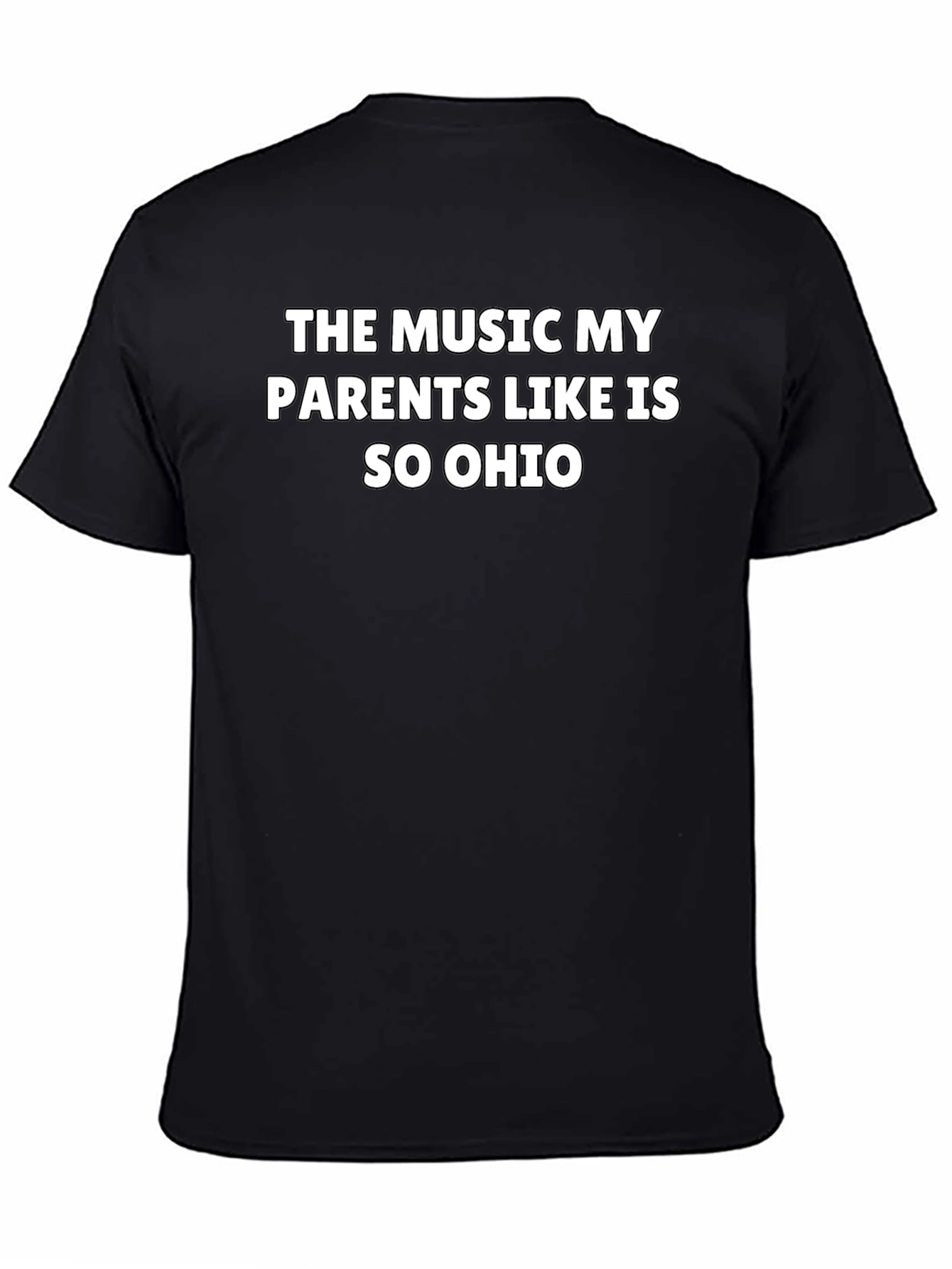 Funny Ohio Music Parents Black T-Shirt
