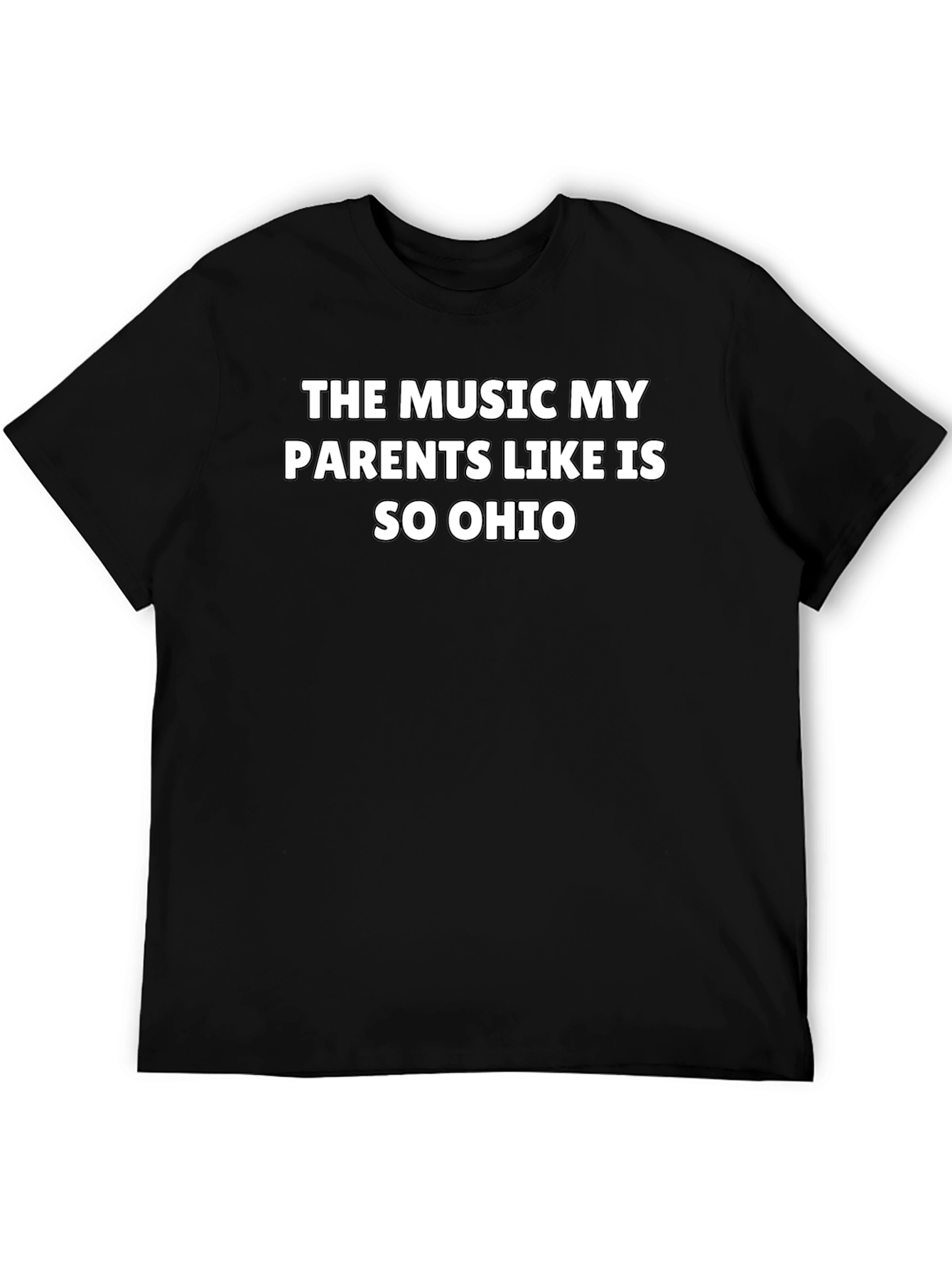 Funny Ohio Music Parents Black T-Shirt