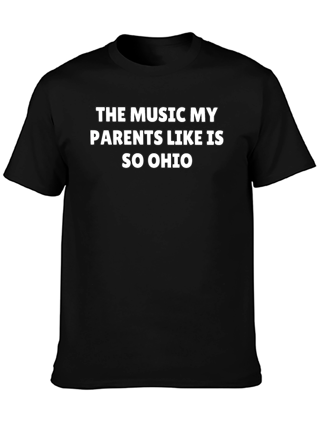 Funny Ohio Music Parents Black T-Shirt