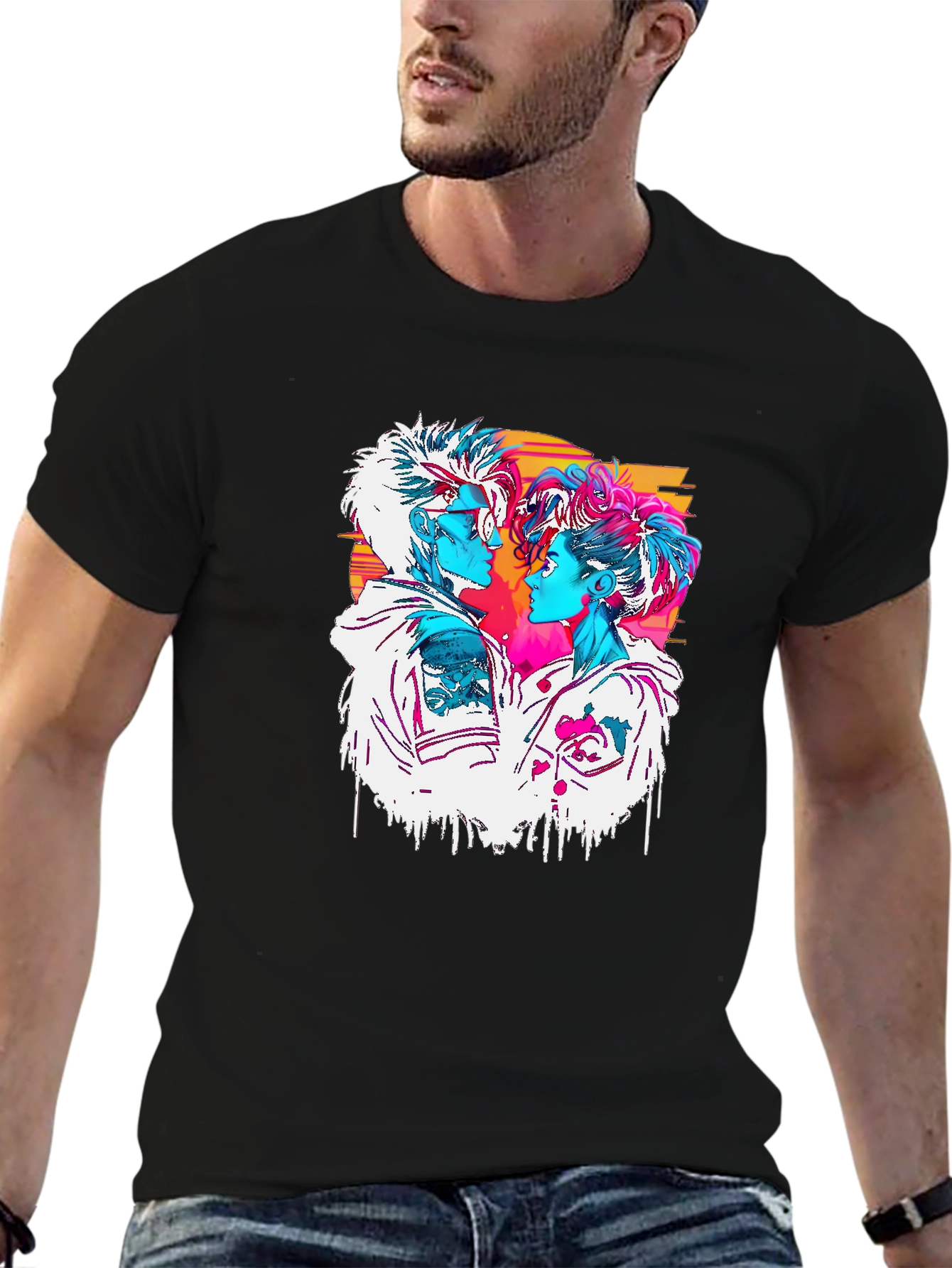 Retro Couple Graphic Tee