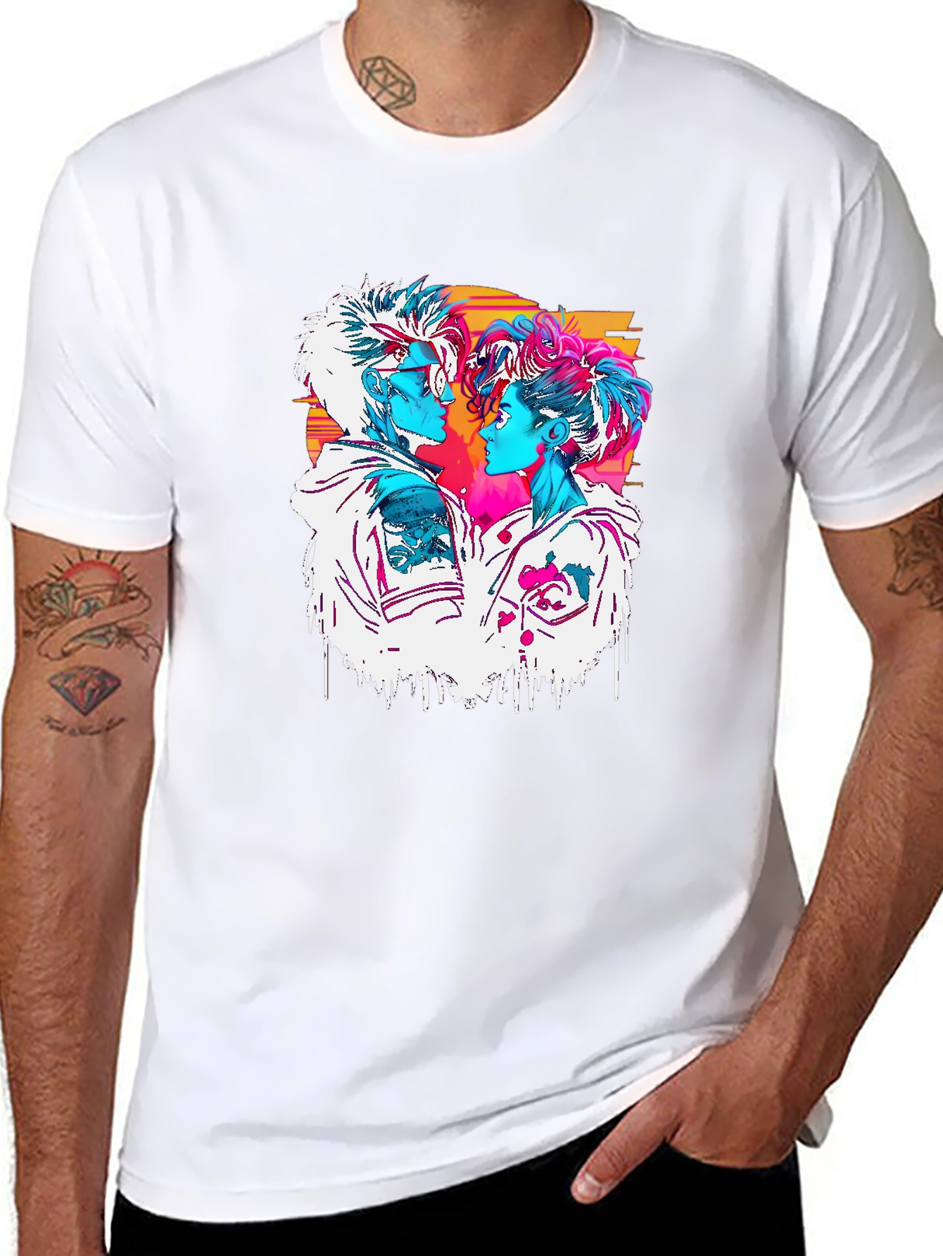 Retro Couple Graphic Tee