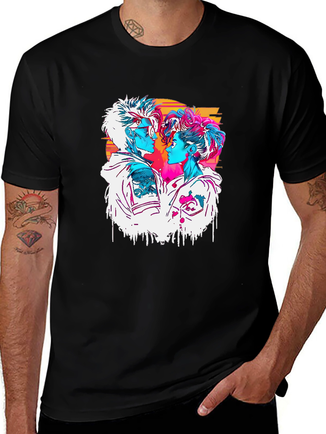 Retro Couple Graphic Tee