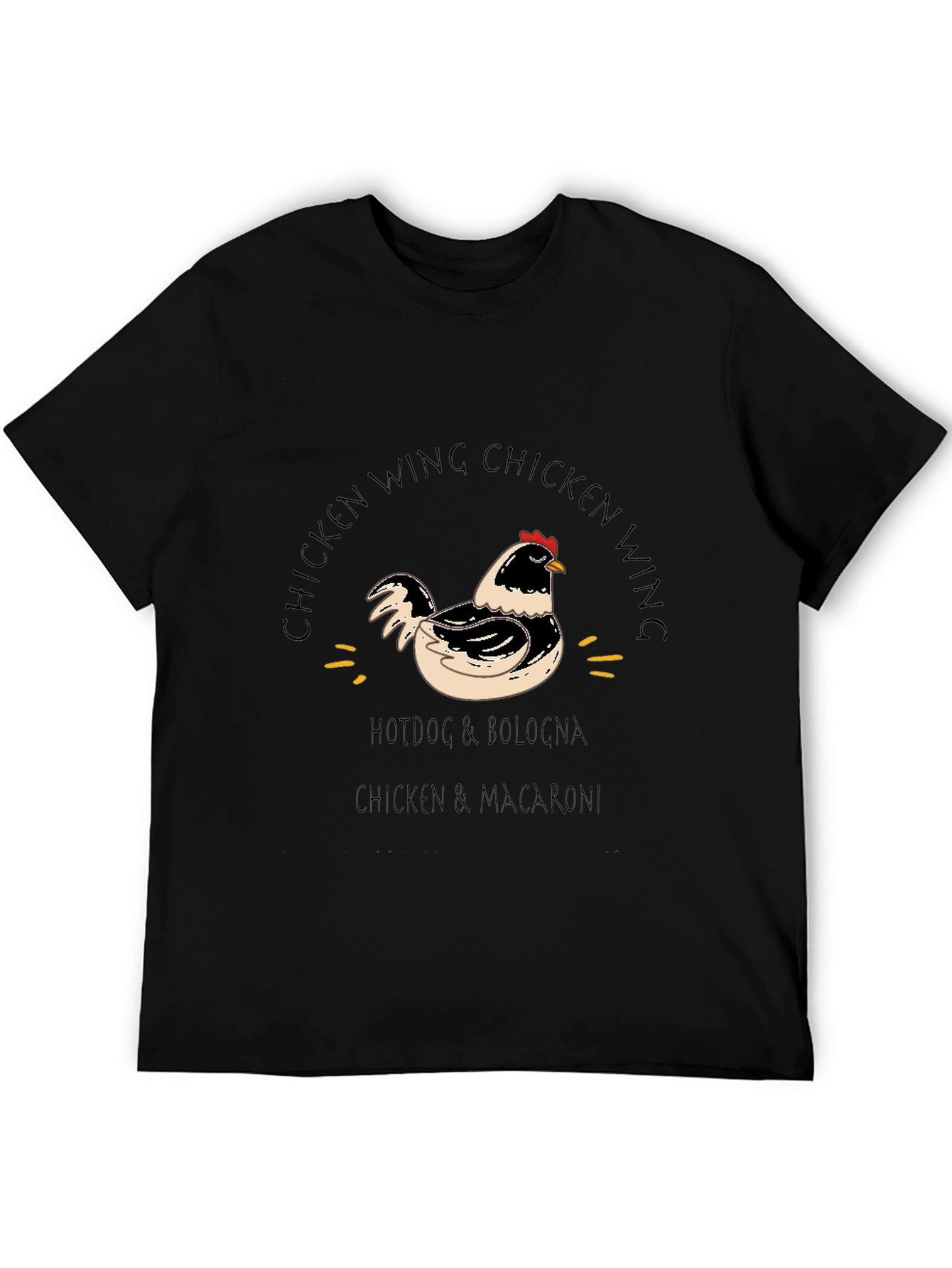 Chicken Wing Black Graphic Tee