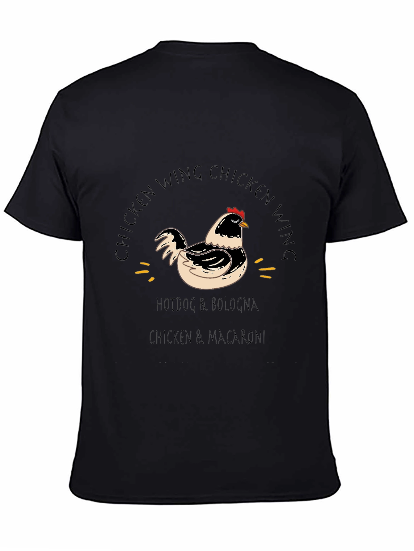 Chicken Wing Black Graphic Tee