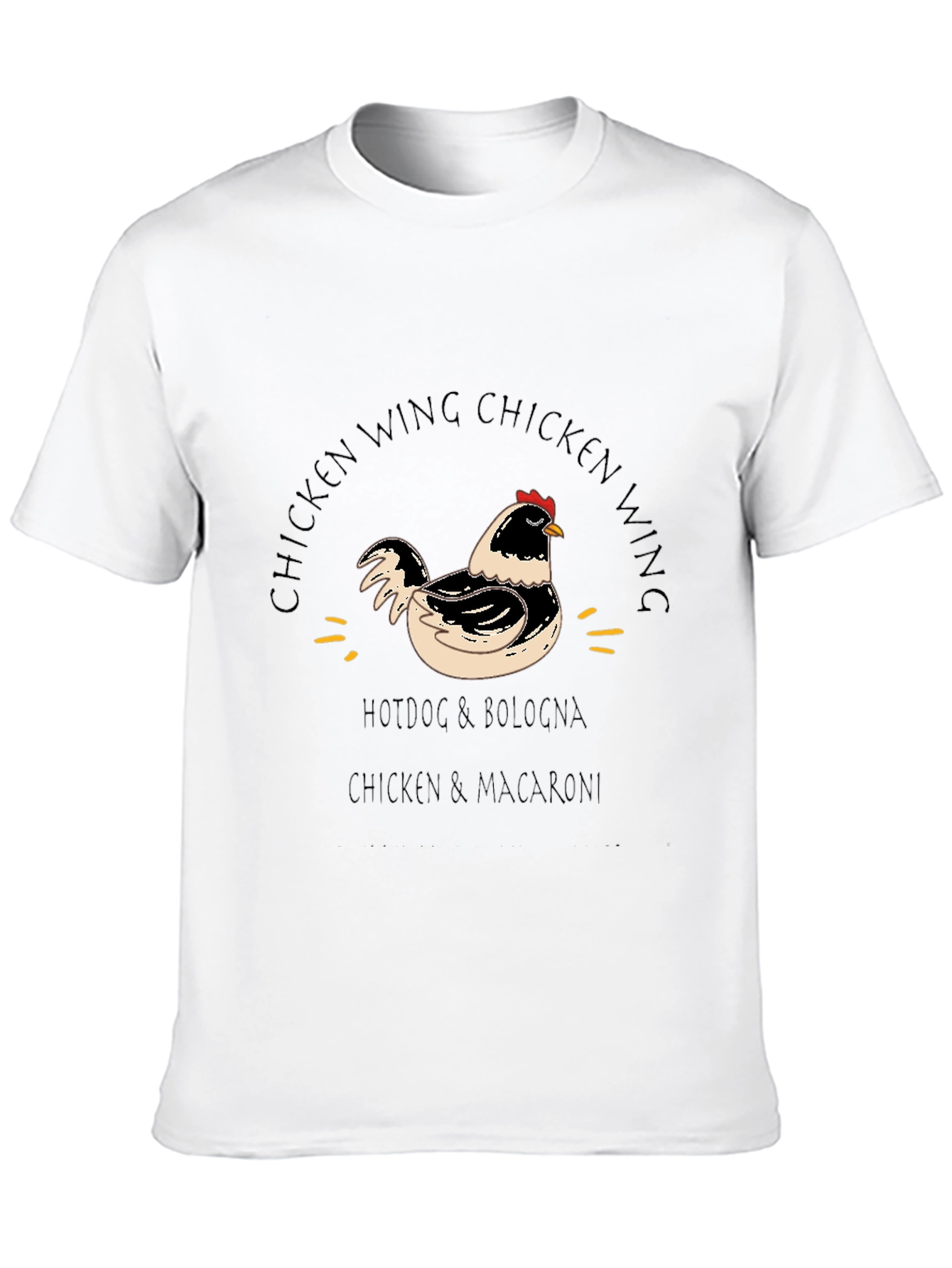 Chicken Wing Black Graphic Tee