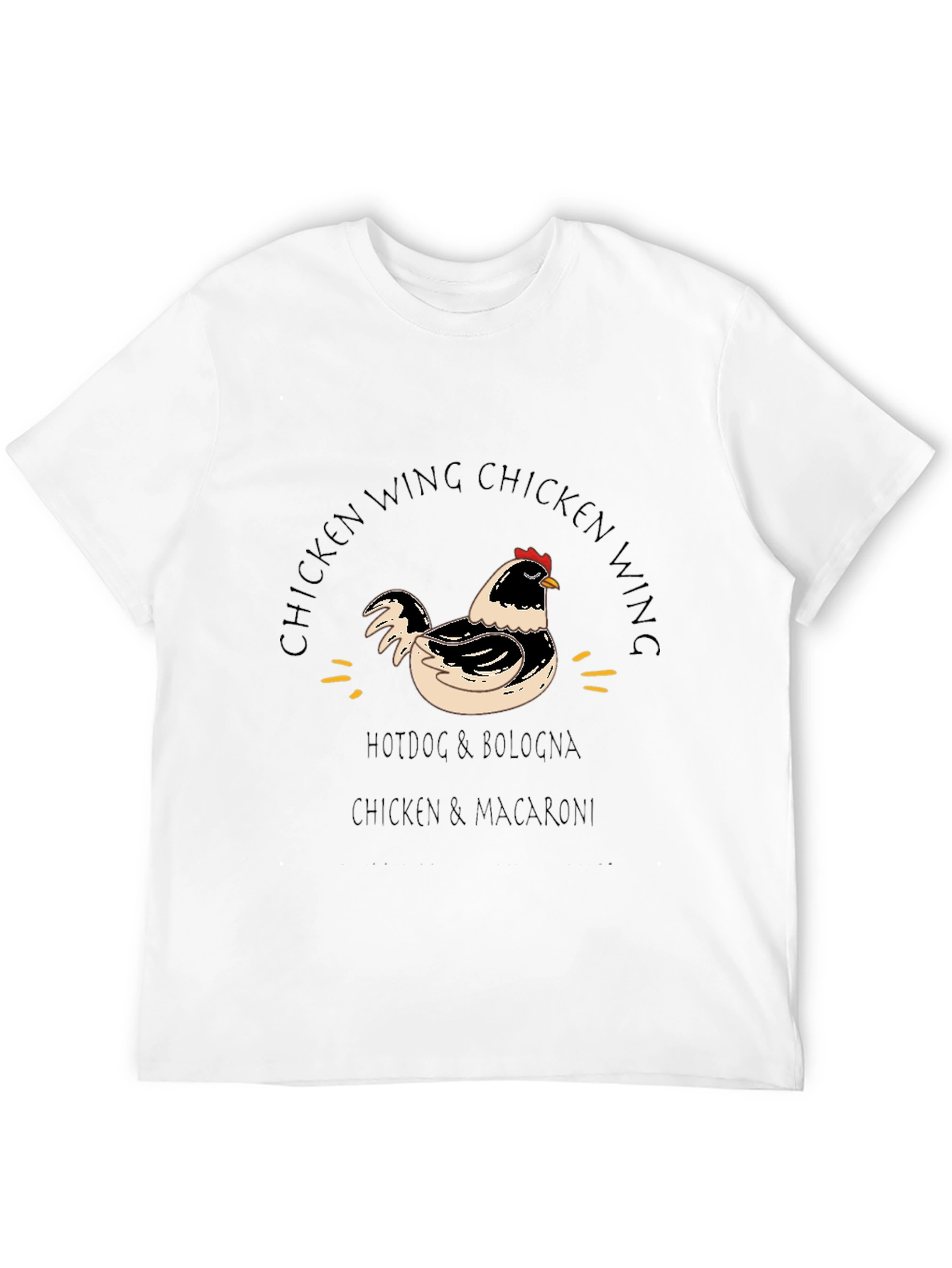 Chicken Wing Black Graphic Tee