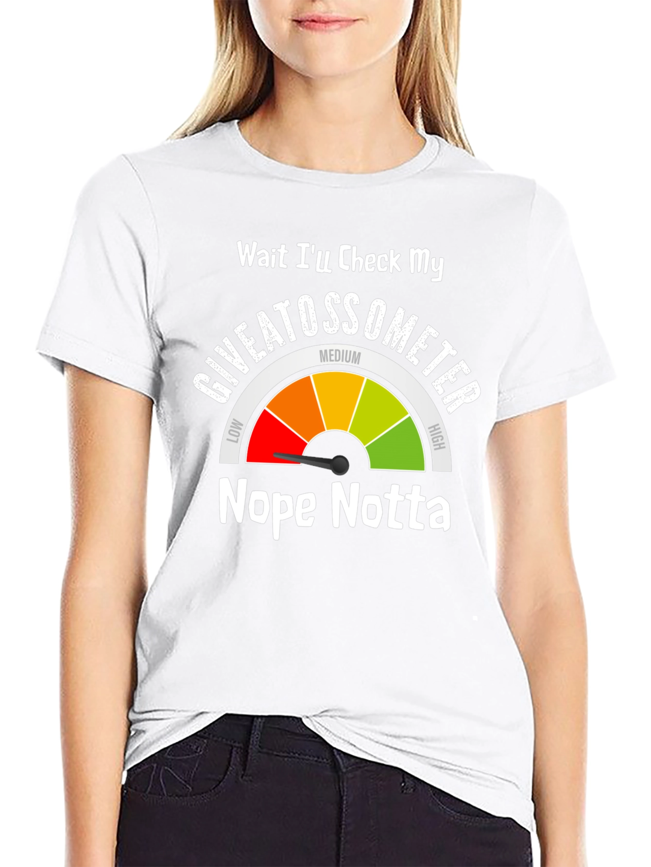 Giveatossometer T-Shirt - Nope Notta Attitude Tee