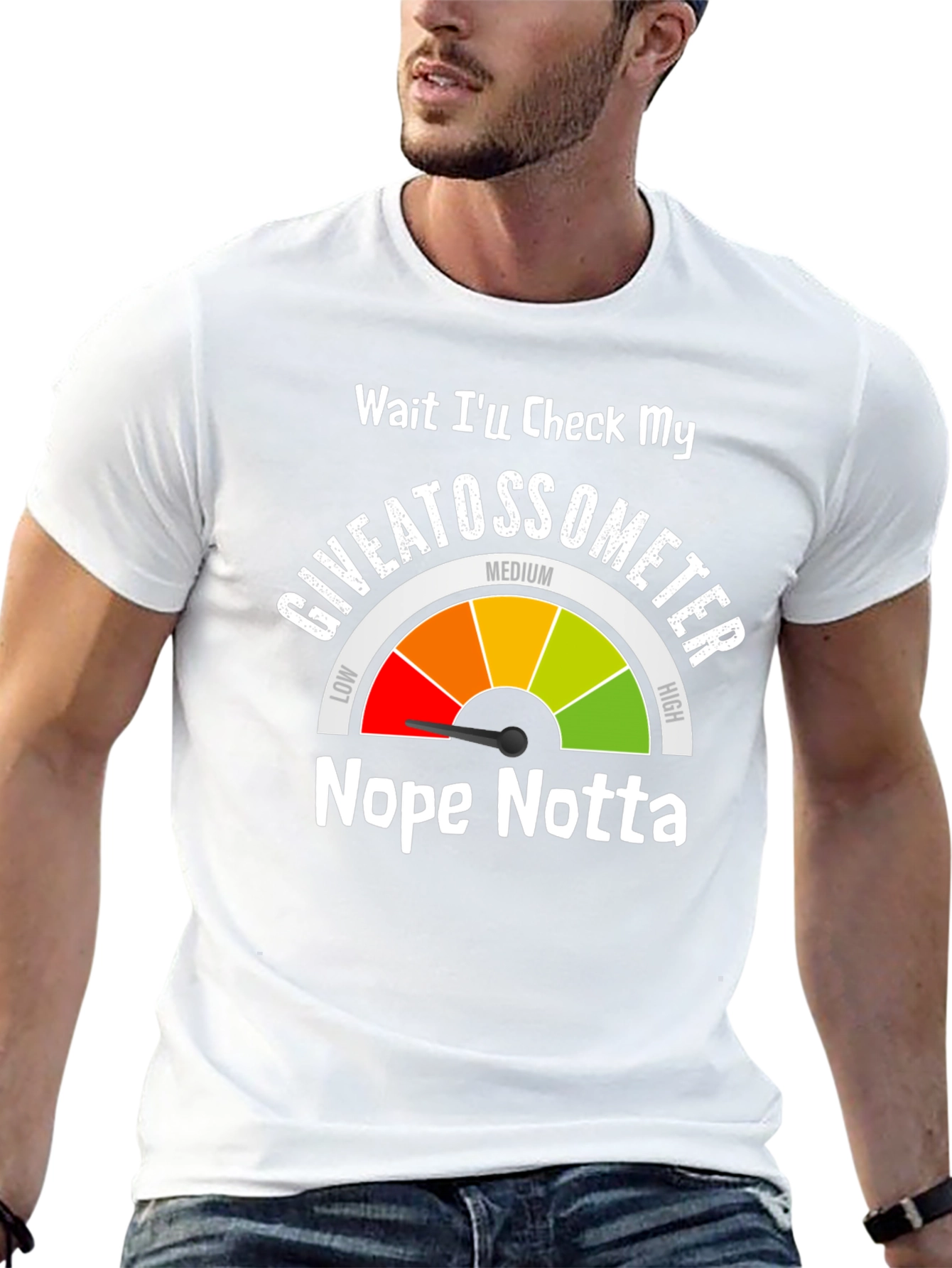 Giveatossometer T-Shirt - Nope Notta Attitude Tee