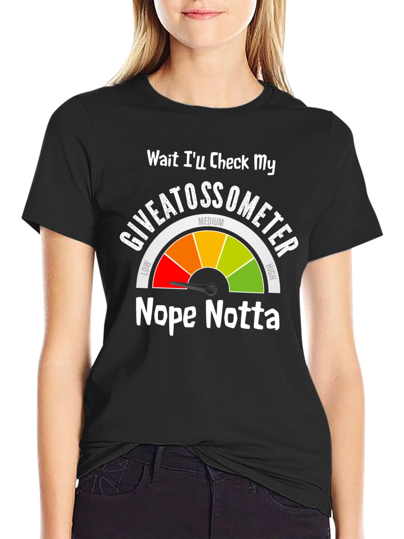 Giveatossometer T-Shirt - Nope Notta Attitude Tee