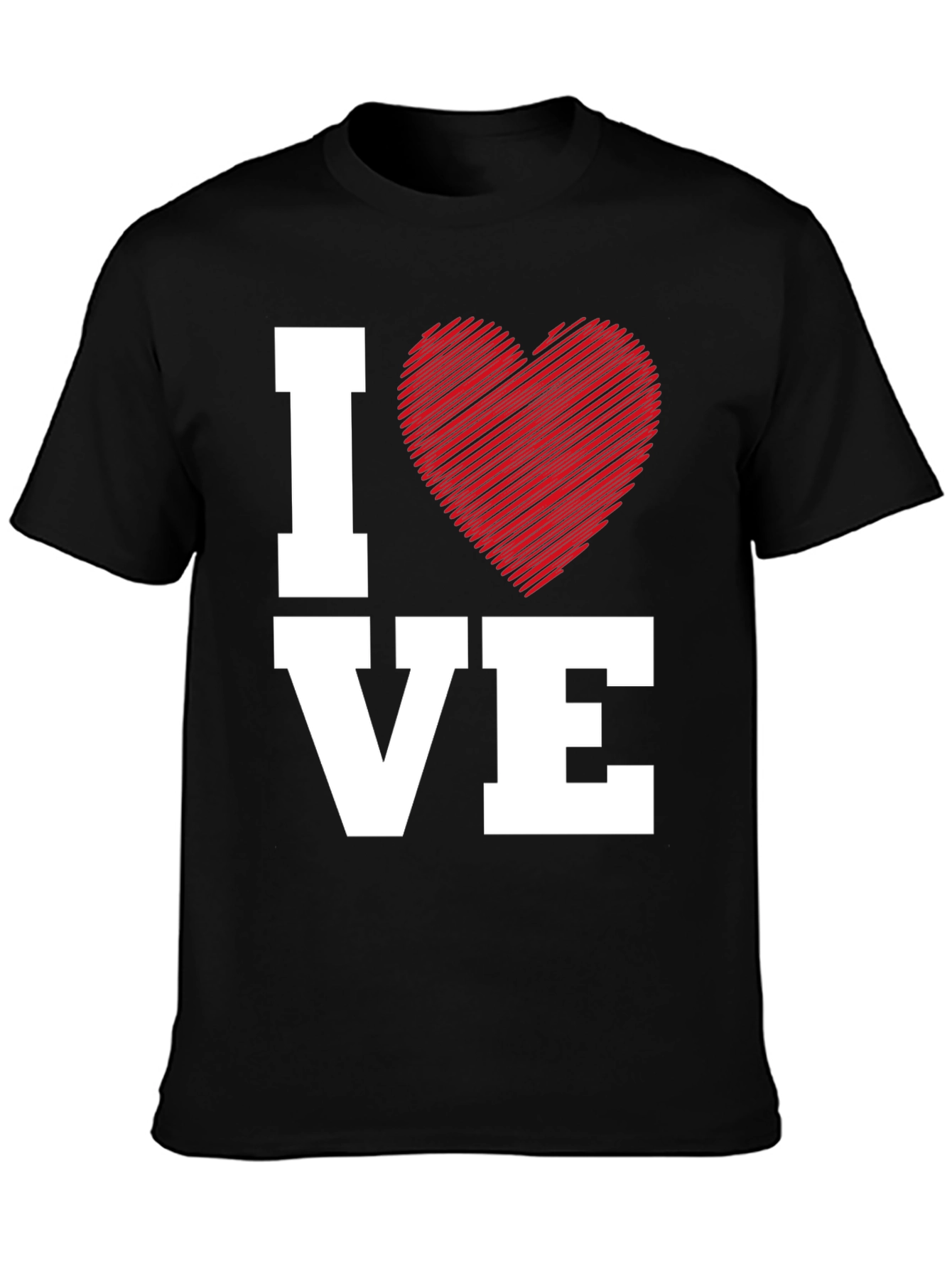 I Heart VE Black Graphic Tee - Love Expression