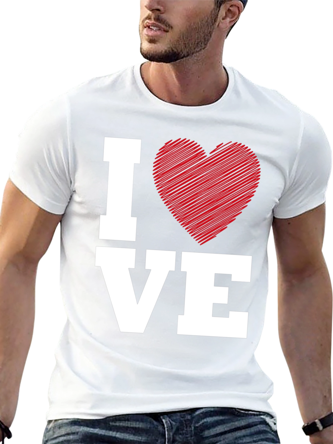 I Heart VE Black Graphic Tee - Love Expression