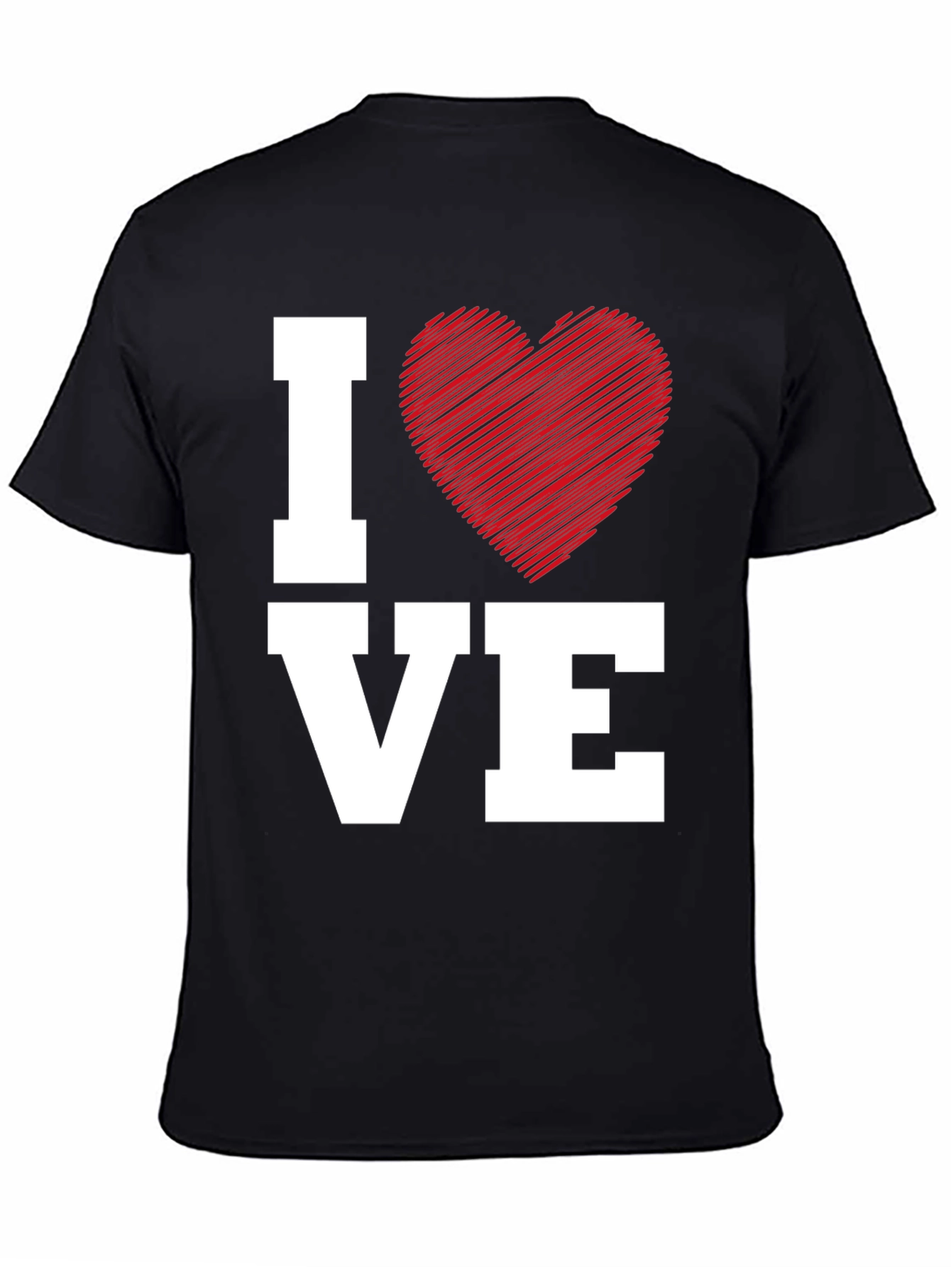 I Heart VE Black Graphic Tee - Love Expression
