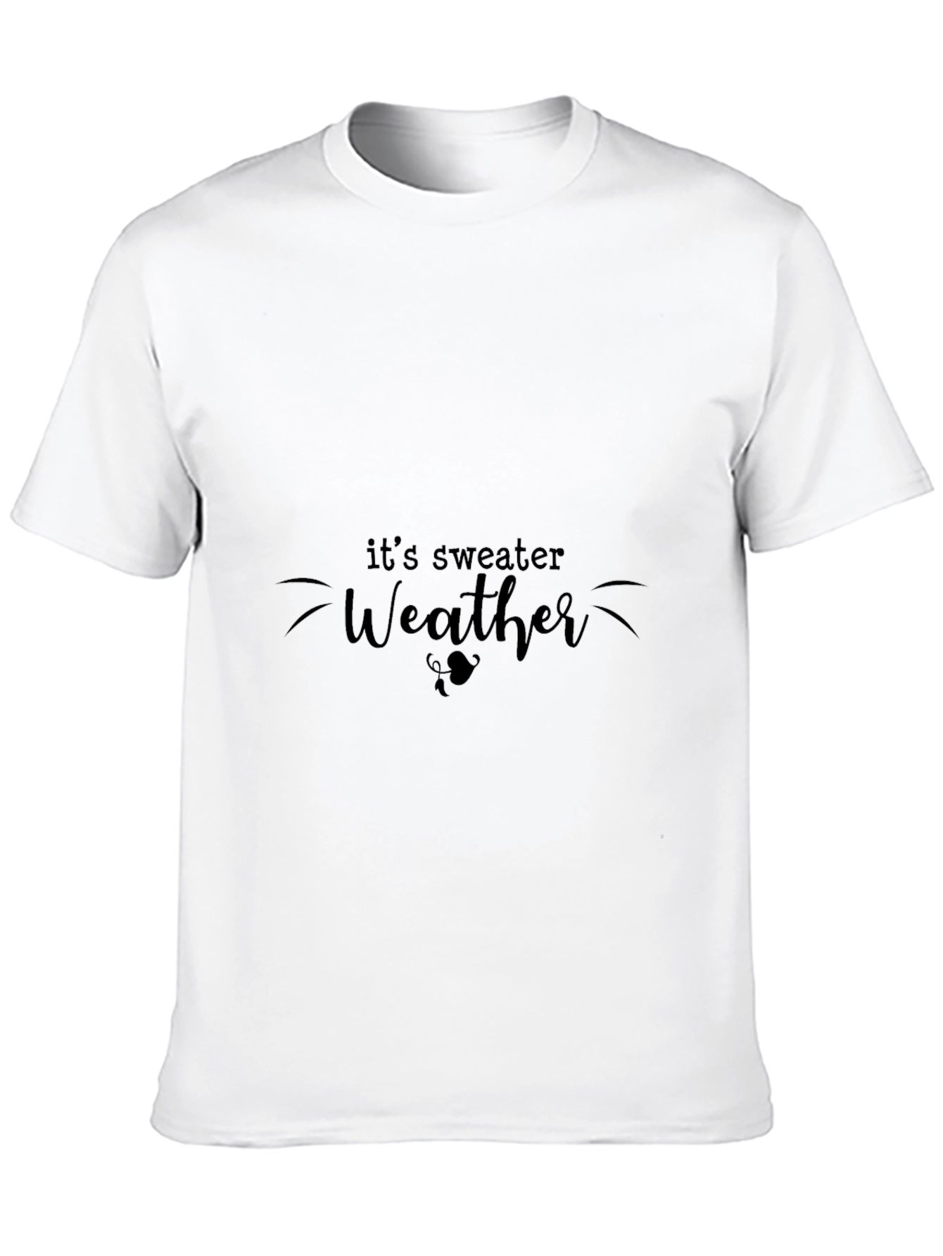 Sweater Weather Black Graphic Tee