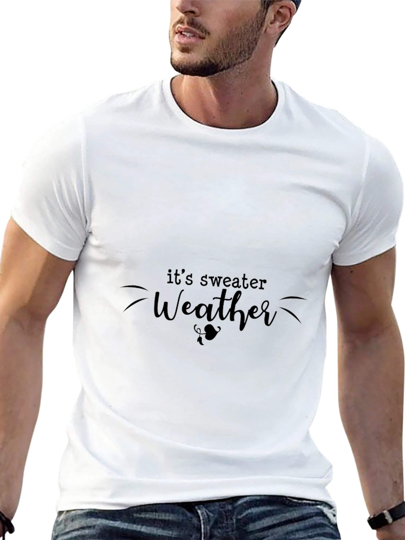 Sweater Weather Black Graphic Tee
