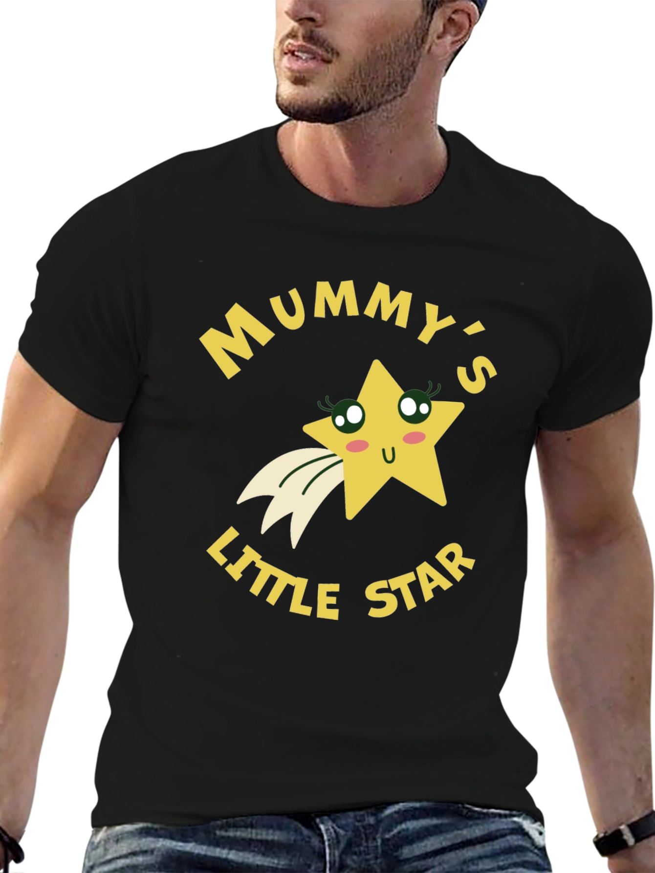 Mummys Little Star Black T-Shirt
