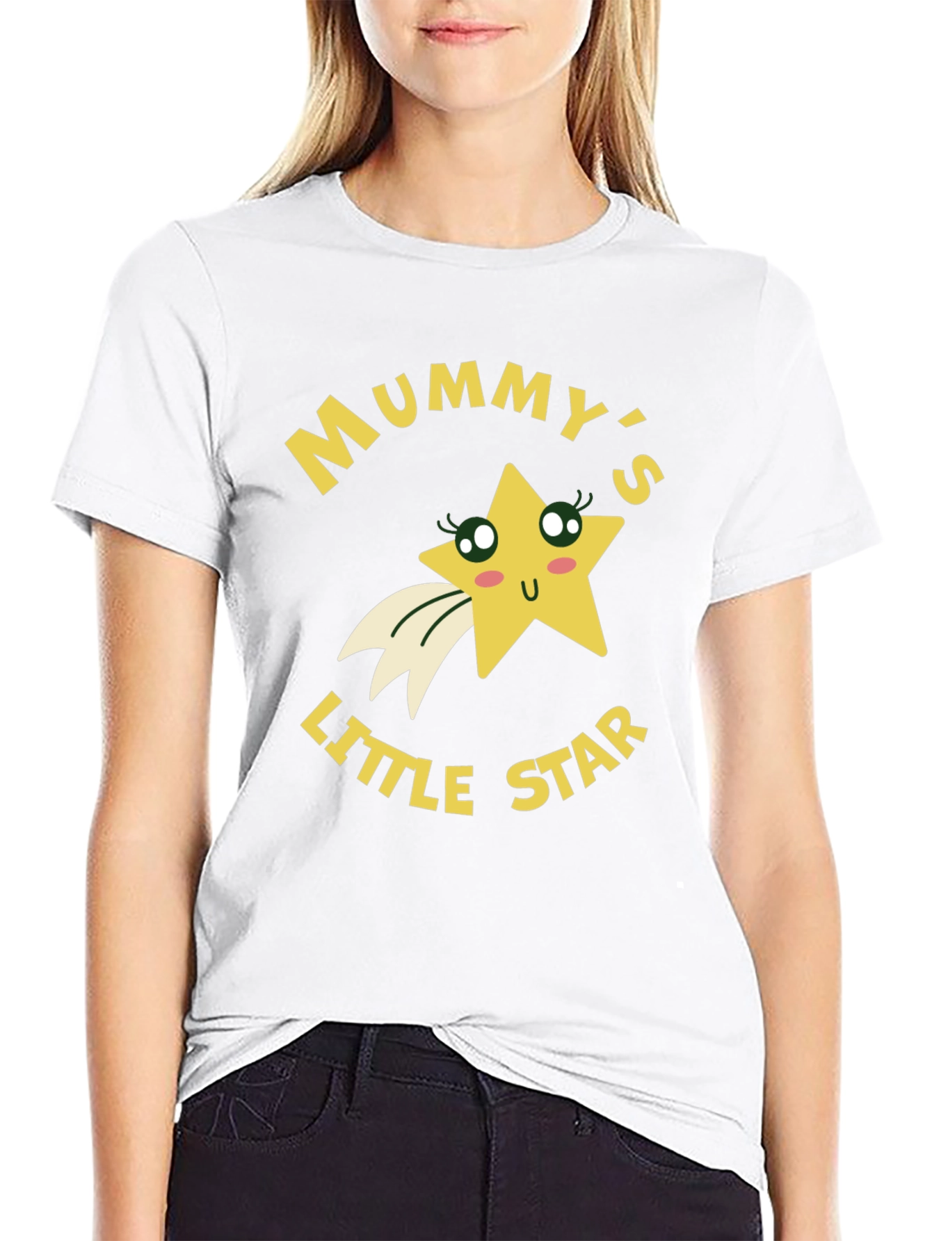 Mummys Little Star Black T-Shirt