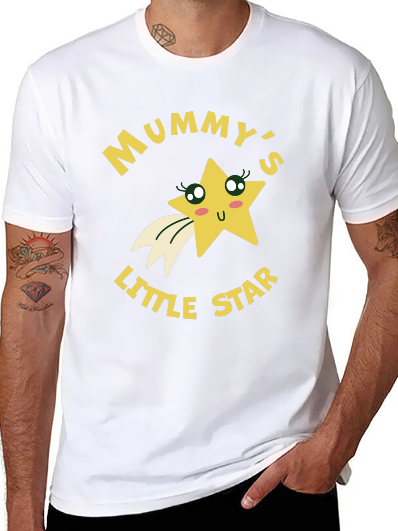 Mummys Little Star Black T-Shirt