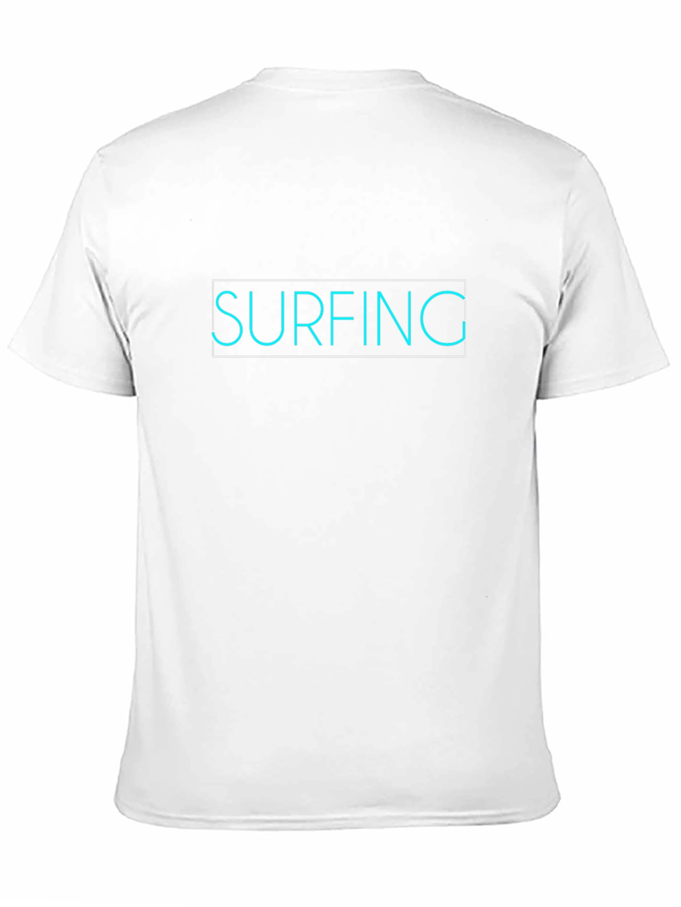 Surfing Graphic Tee - Black Cotton T-Shirt