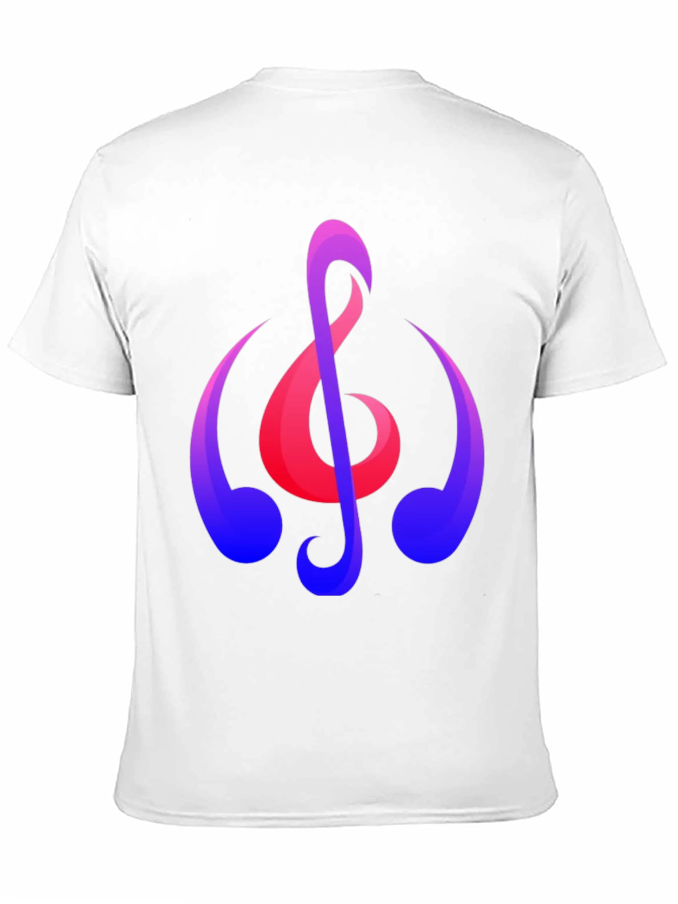 Musical Note Graphic T-Shirt - Trendy Black Tee
