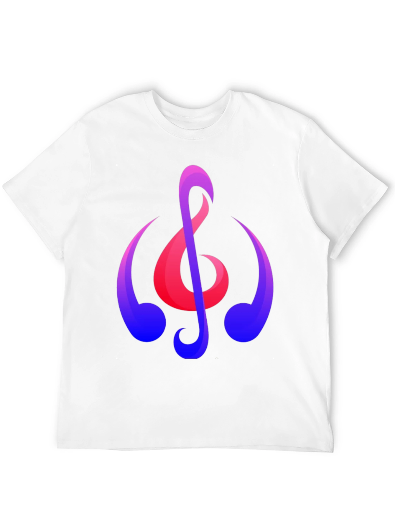 Musical Note Graphic T-Shirt - Trendy Black Tee