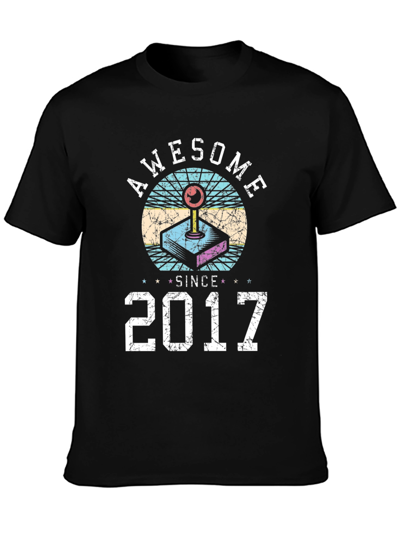 Awesome Since 2017 Retro Gaming T-Shirt