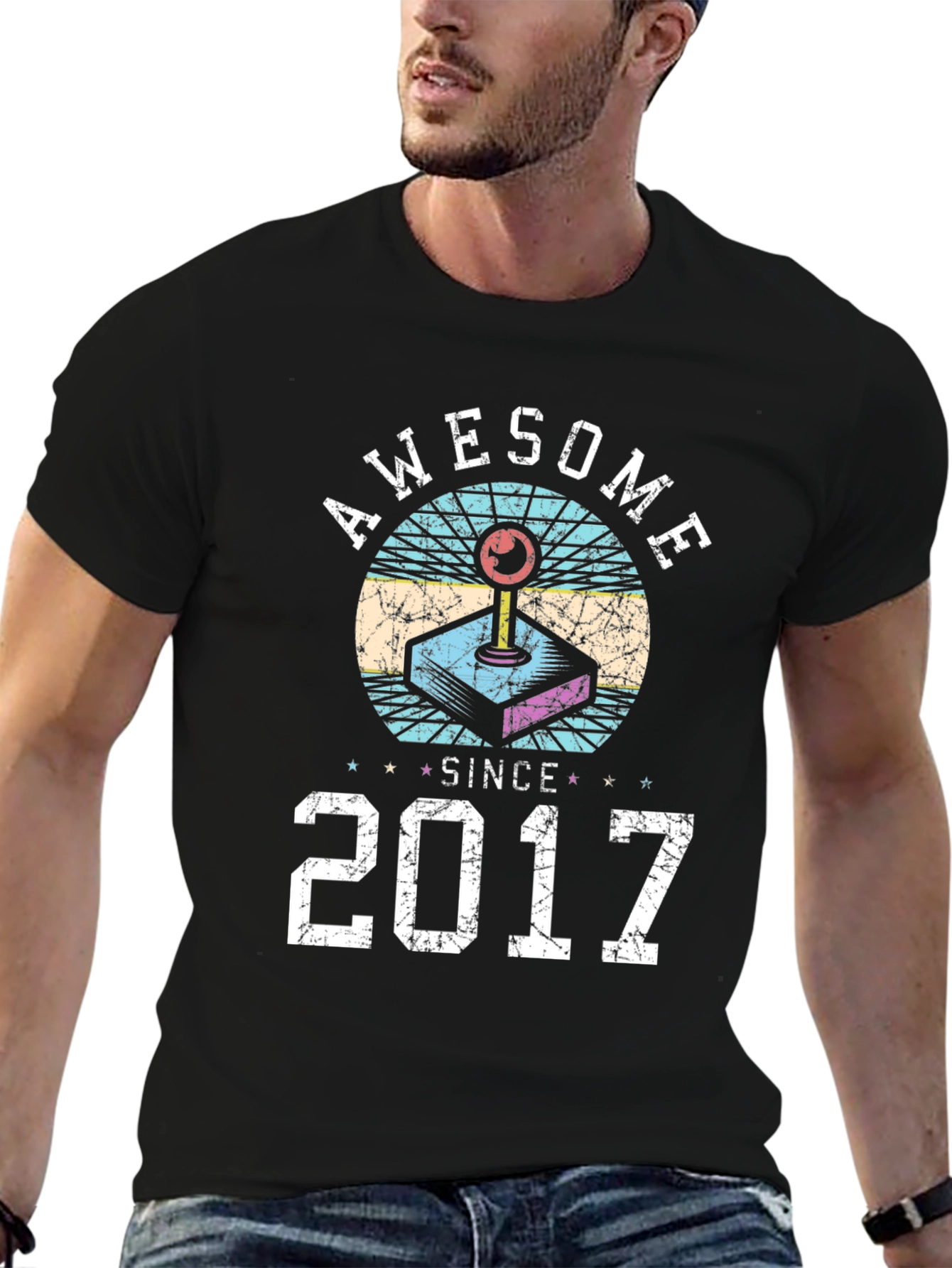 Awesome Since 2017 Retro Gaming T-Shirt