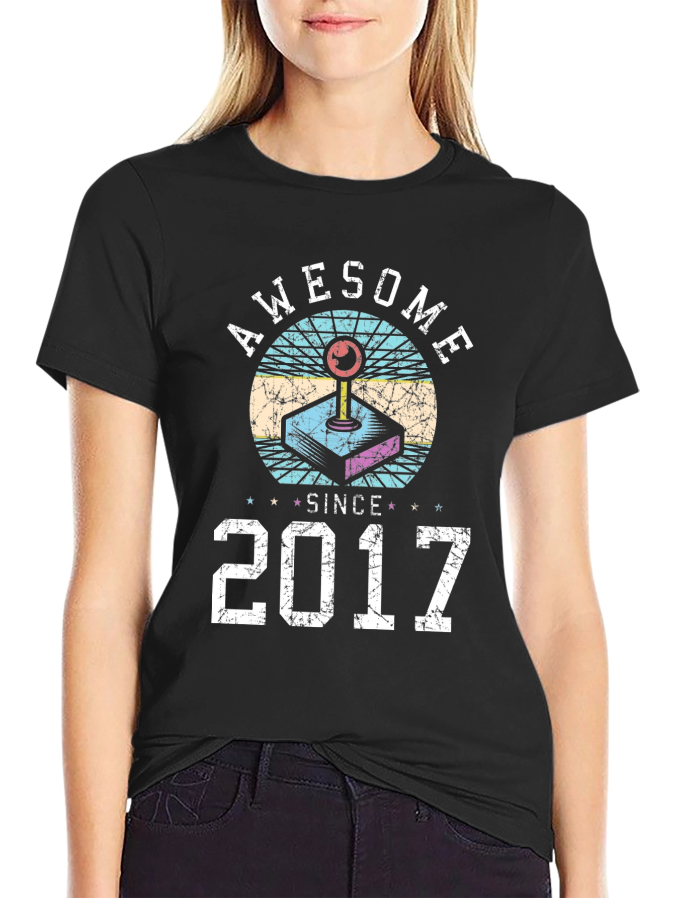 Awesome Since 2017 Retro Gaming T-Shirt