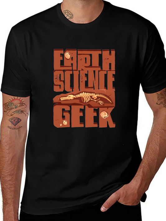 Earth Science Geek T-Shirt Fossil Dig Design