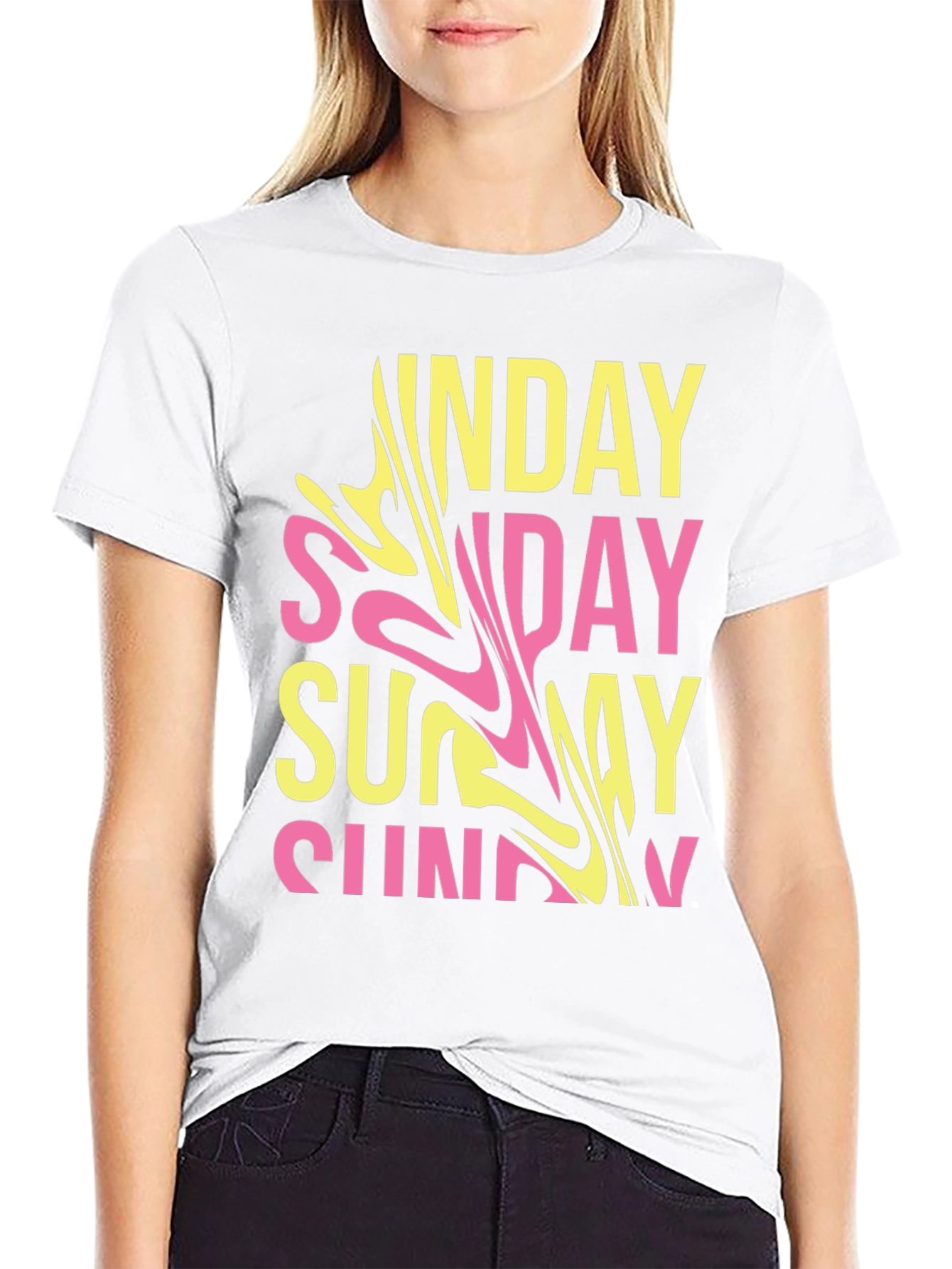 Trendy Sunday Graphic T-Shirt - Casual Wear