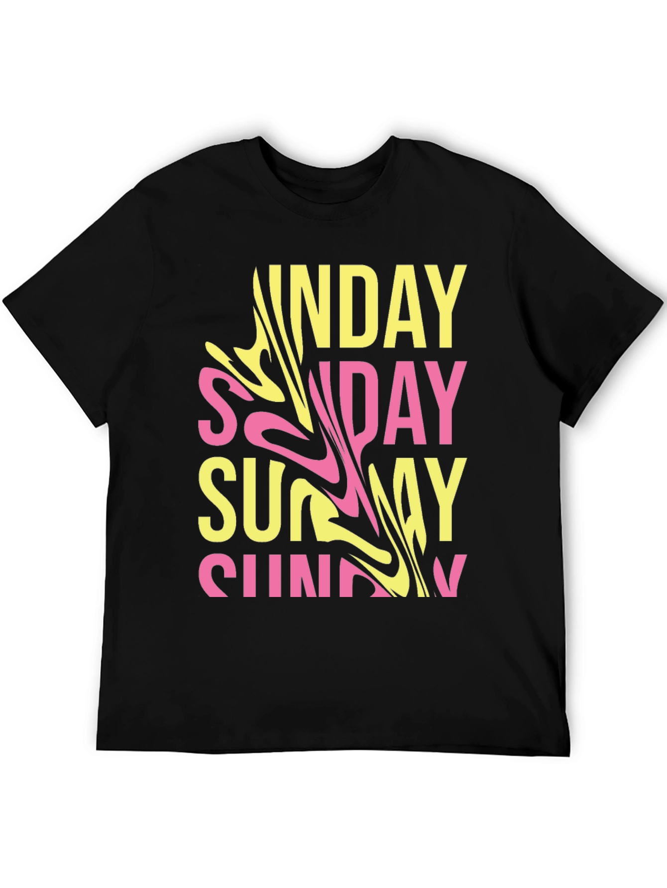 Trendy Sunday Graphic T-Shirt - Casual Wear