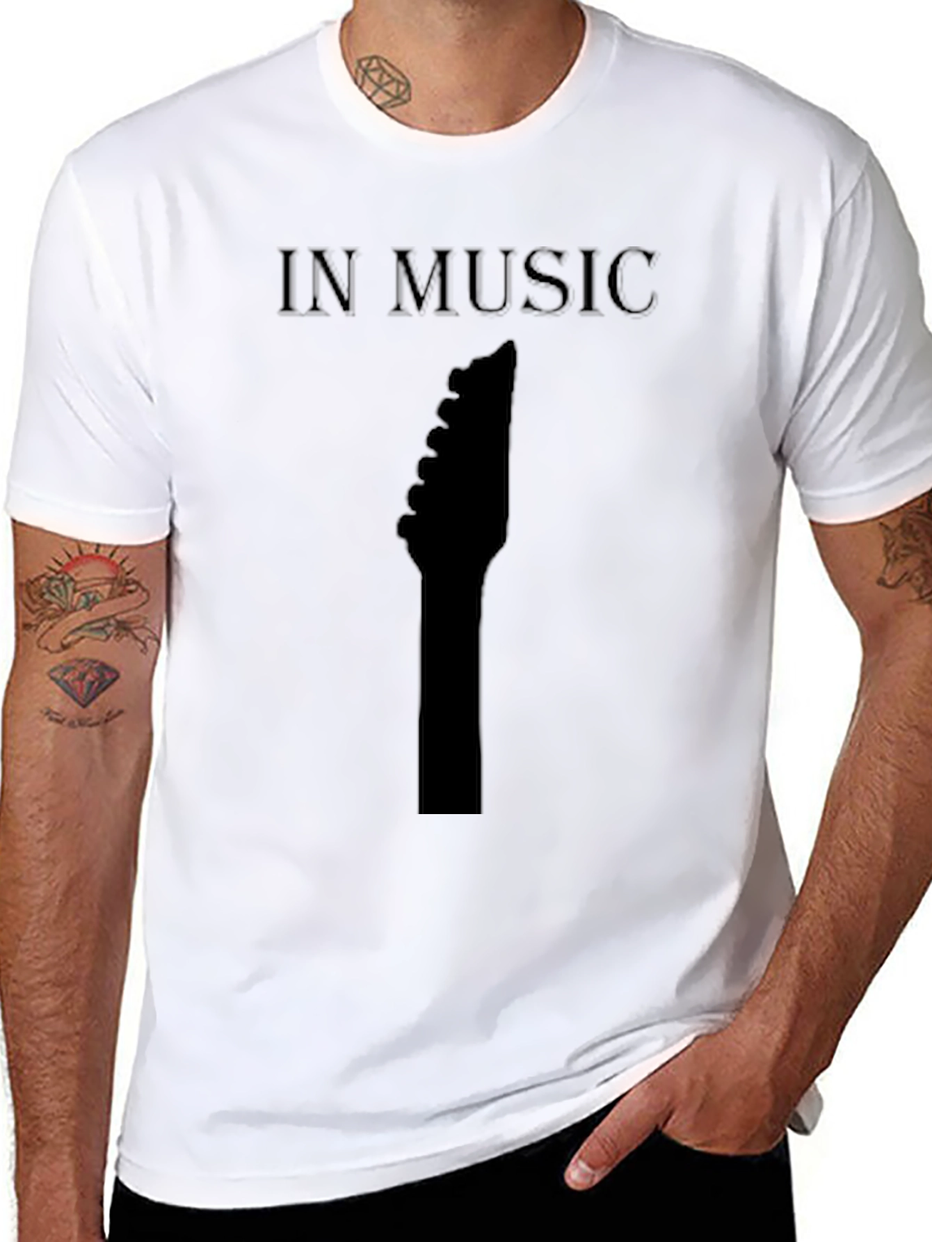 Guitar Lover Black T-Shirt