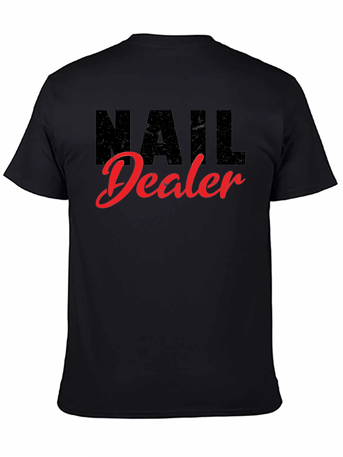 Nail Dealer Graphic T-Shirt - Black Cotton Blend Tee