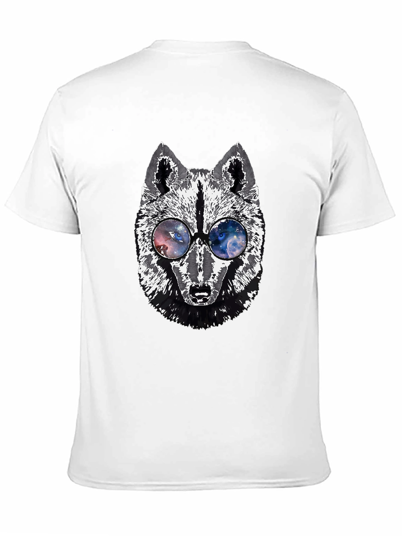 Wolf Galaxy Glasses Graphic Tee