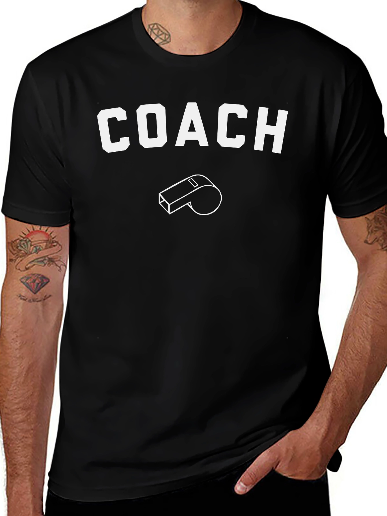 Coach Whistle Graphic T-Shirt