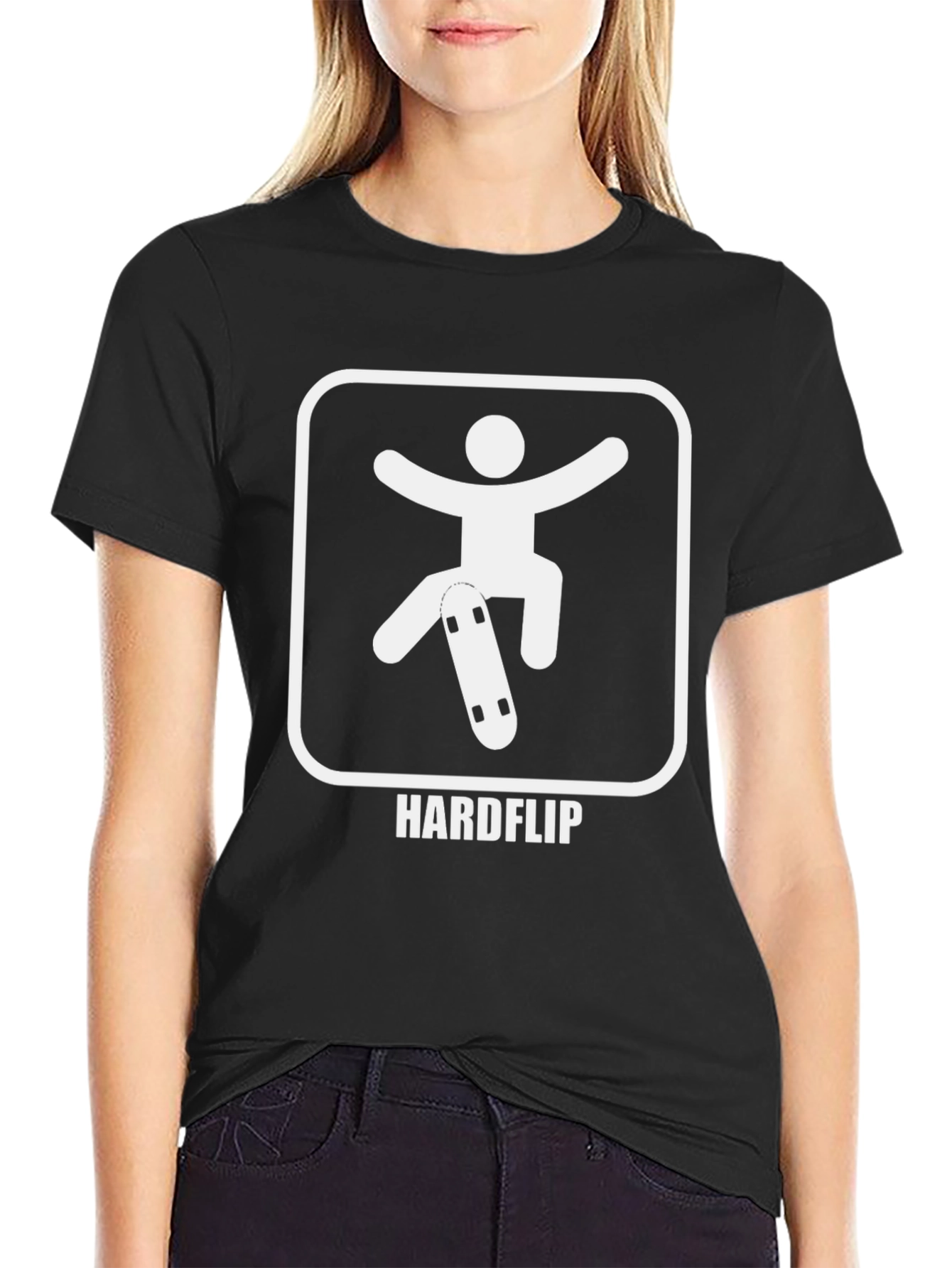 Hardflip Skateboarder Graphic Tee - Black Cotton T-Shirt