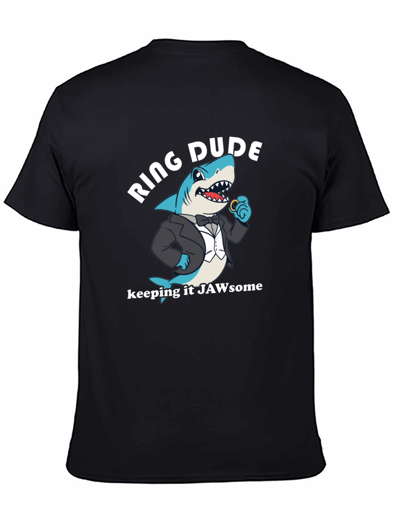 Ring Dude Shark T-Shirt - Jawsome Wedding
