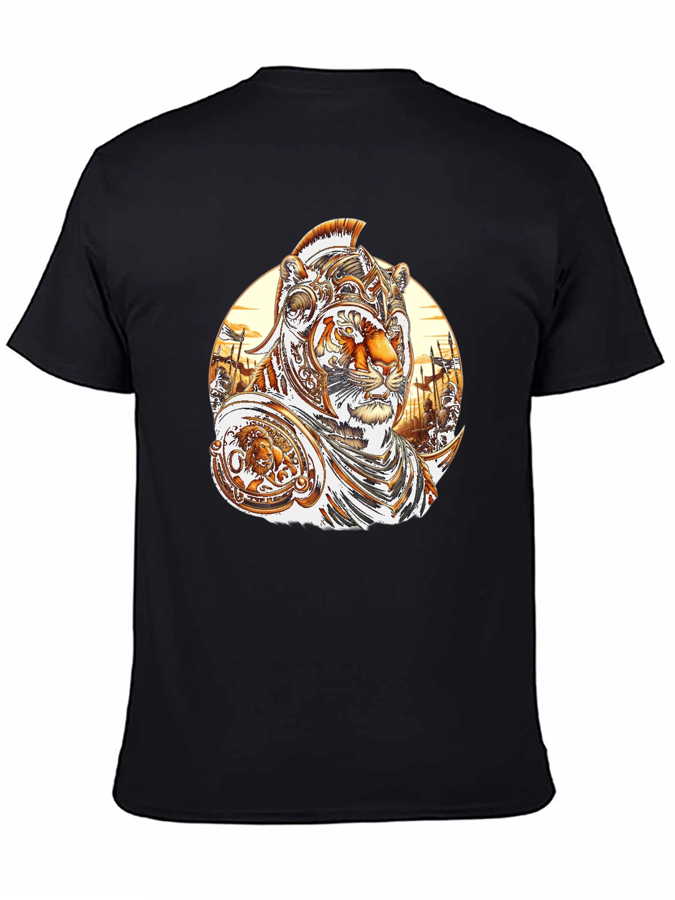 Tiger Gladiator Graphic Tee - Black