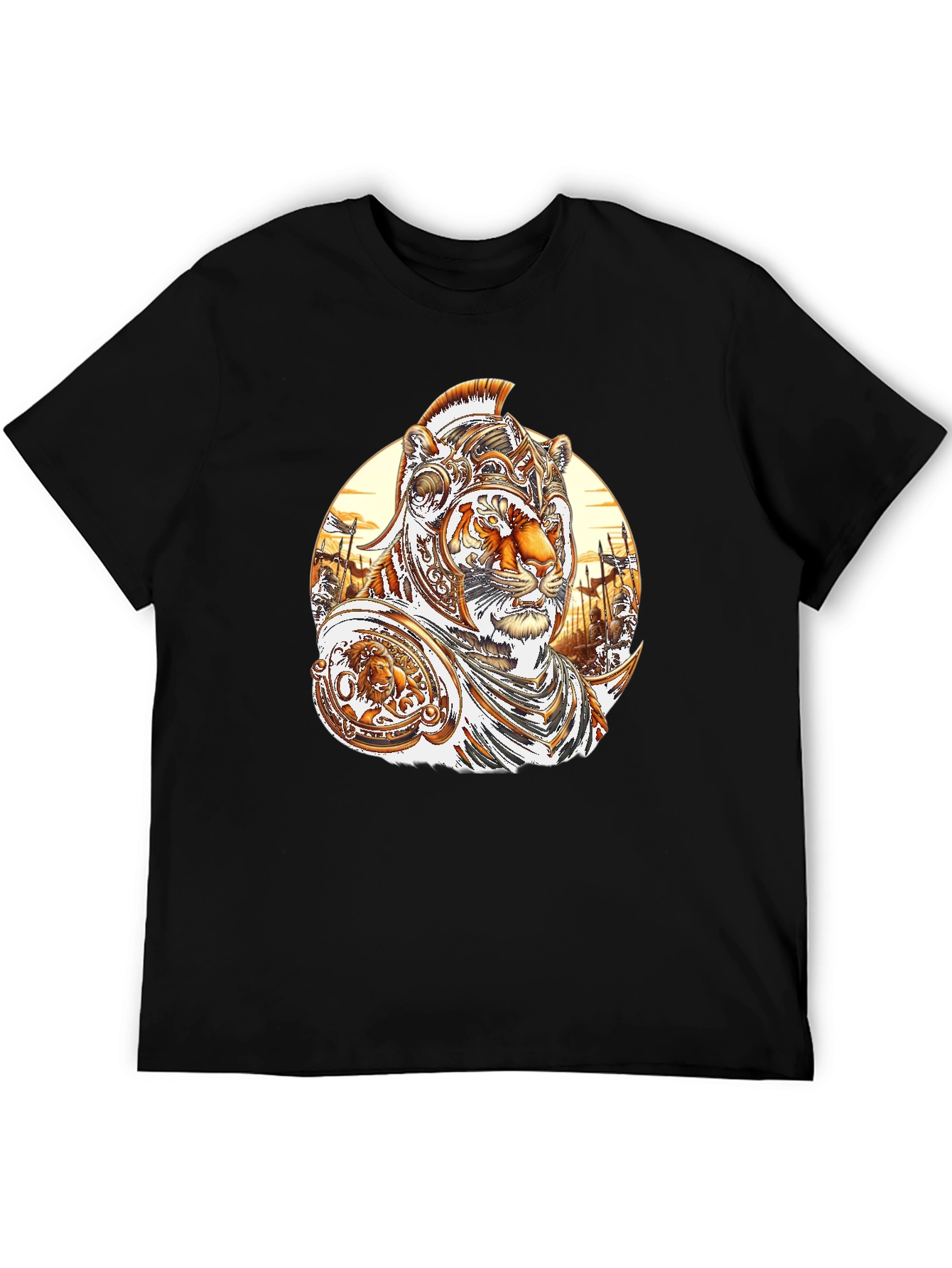 Tiger Gladiator Graphic Tee - Black