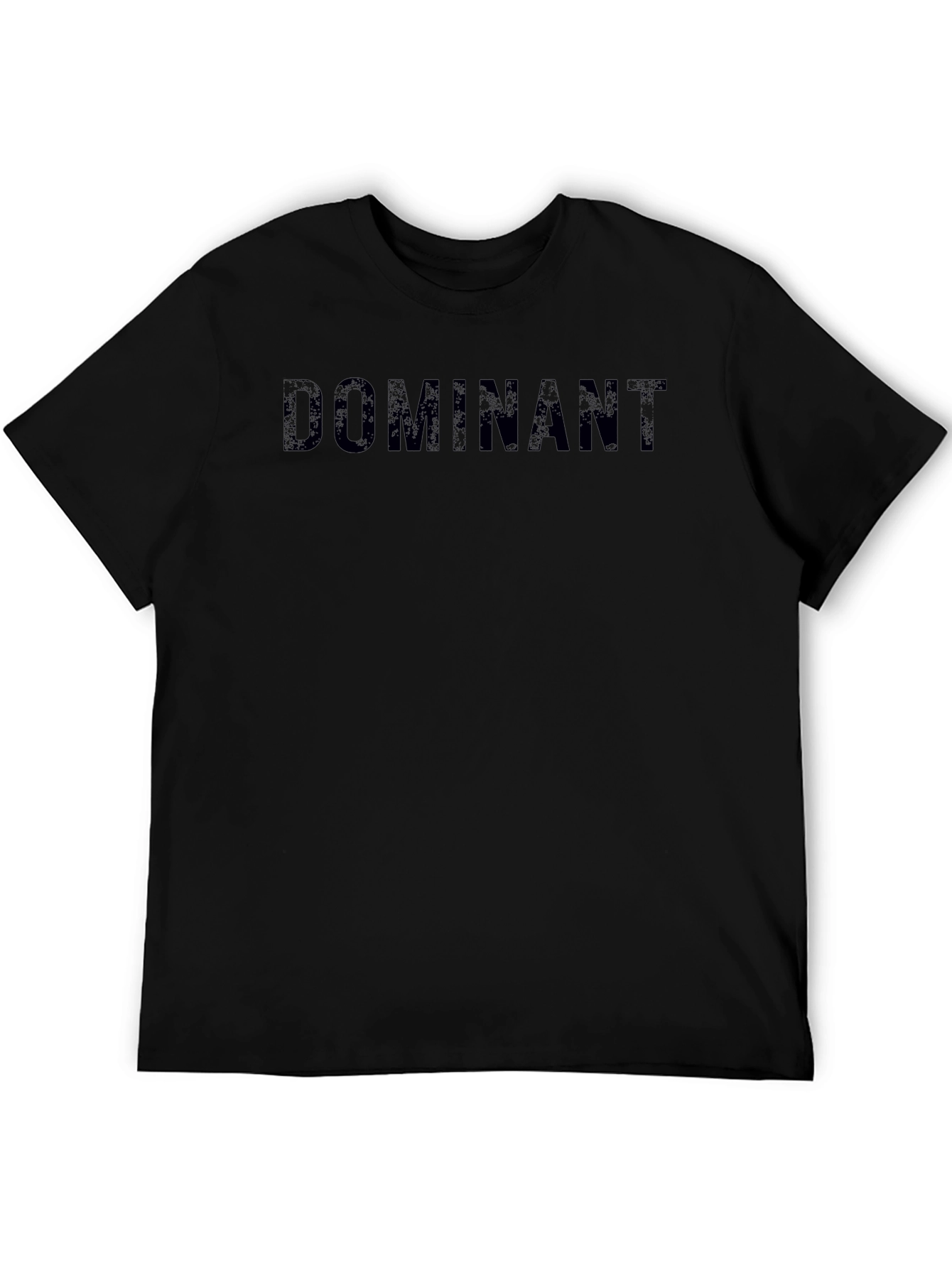 Dominant Black T-Shirt Casual Streetwear Style