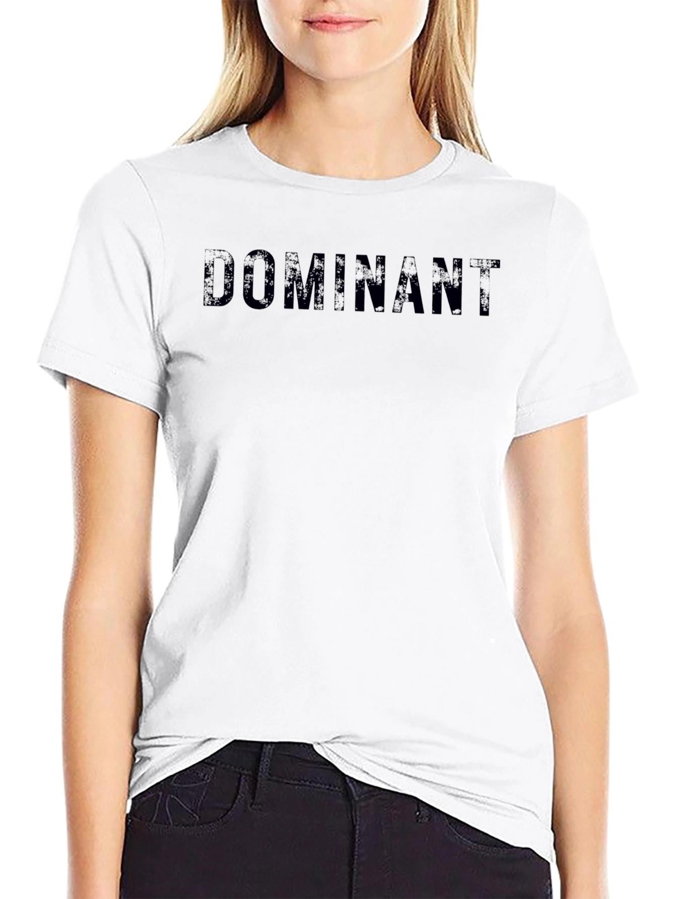 Dominant Black T-Shirt Casual Streetwear Style