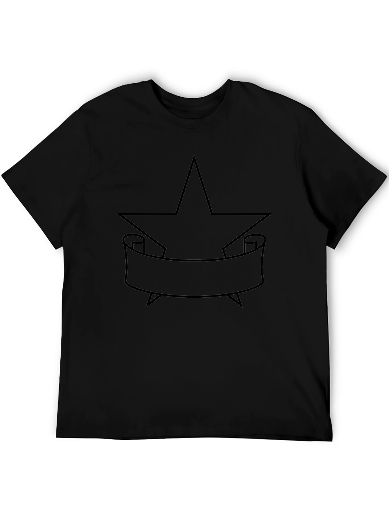 Black Star & Banner Graphic Tee