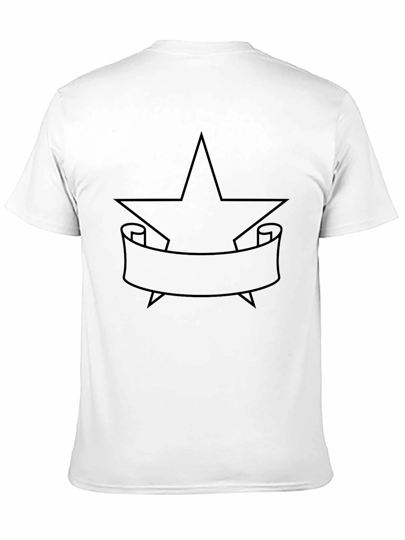 Black Star & Banner Graphic Tee