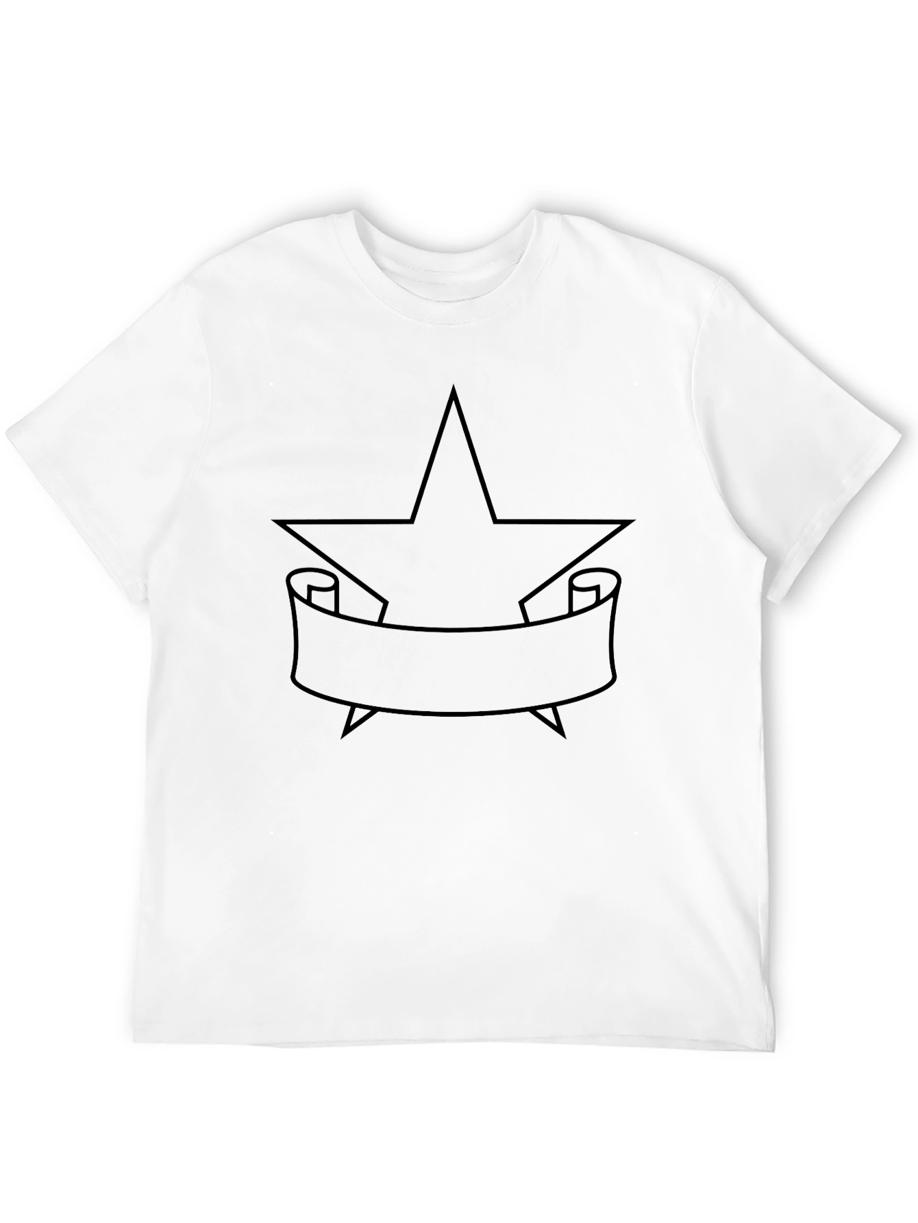Black Star & Banner Graphic Tee