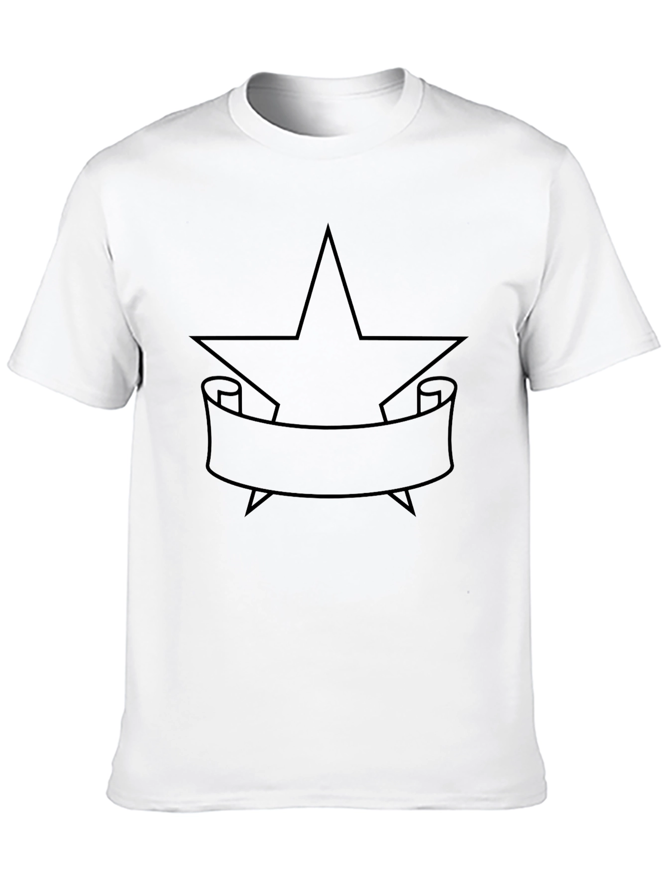 Black Star & Banner Graphic Tee