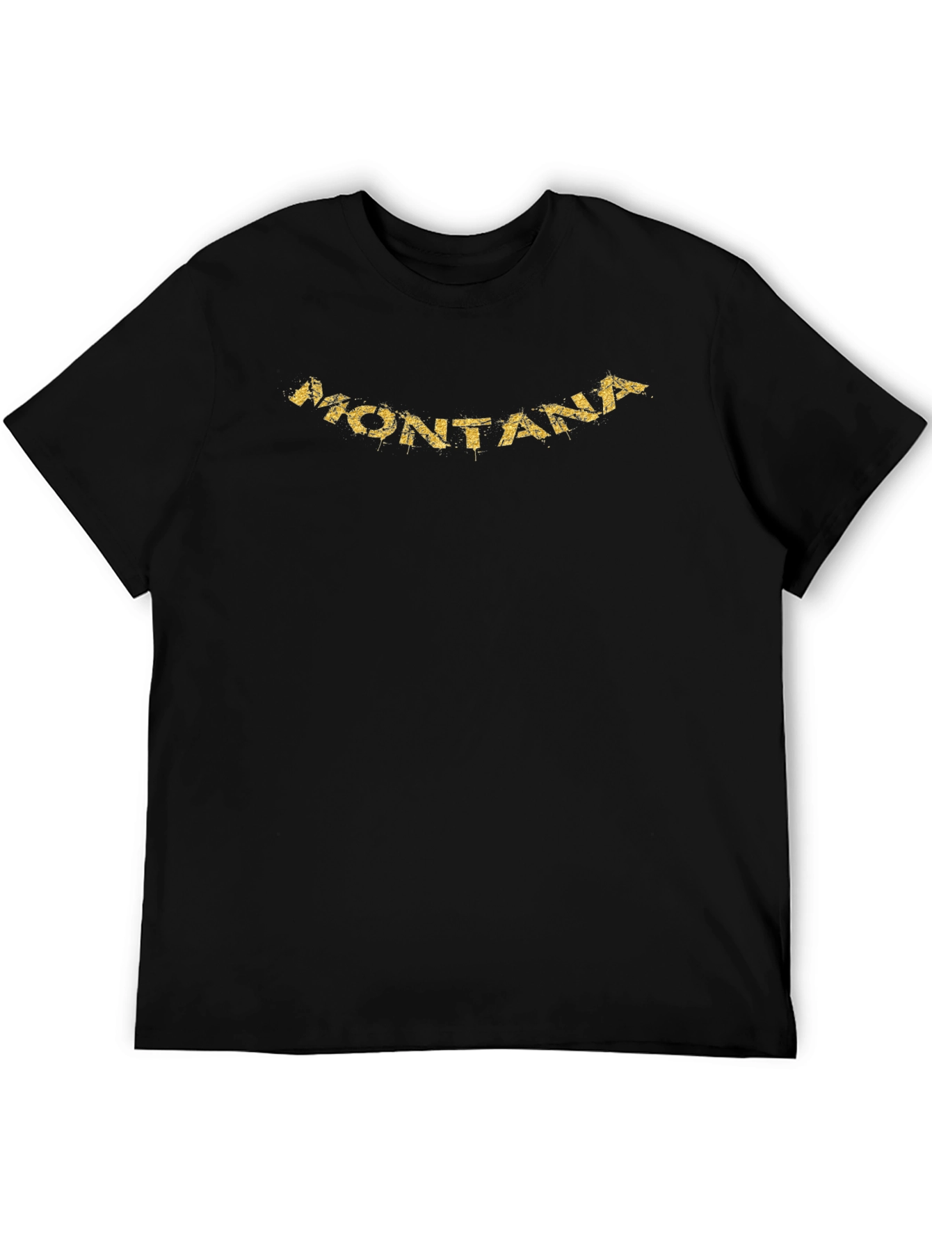 Montana Graphic Tee - Black Cotton Comfort
