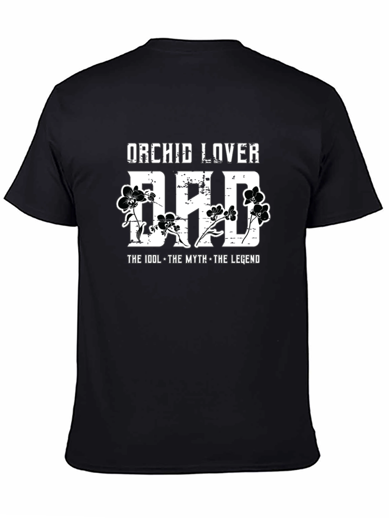 Orchid Lover Dad Graphic T-Shirt