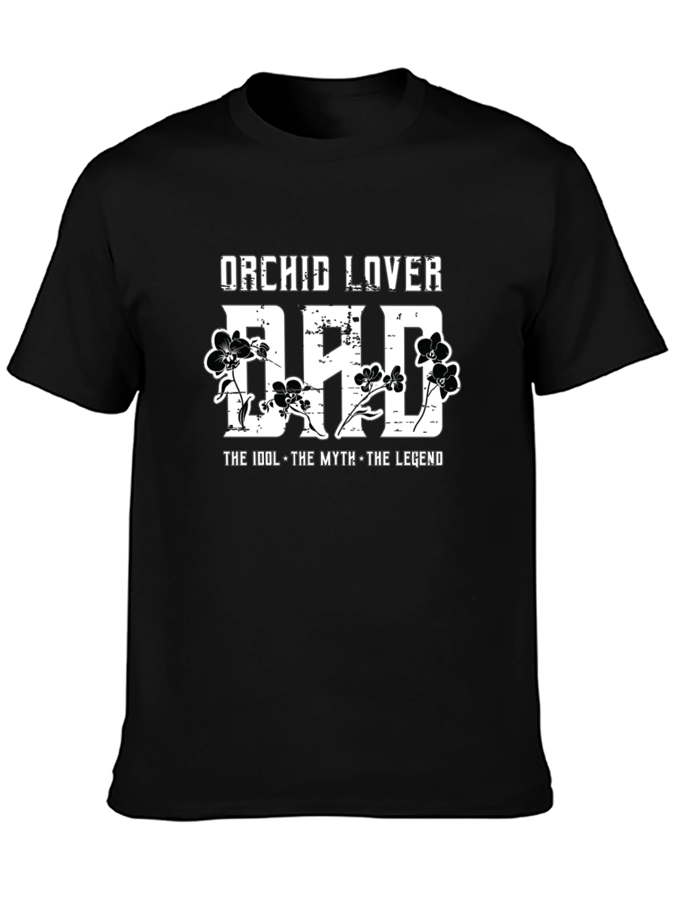 Orchid Lover Dad Graphic T-Shirt