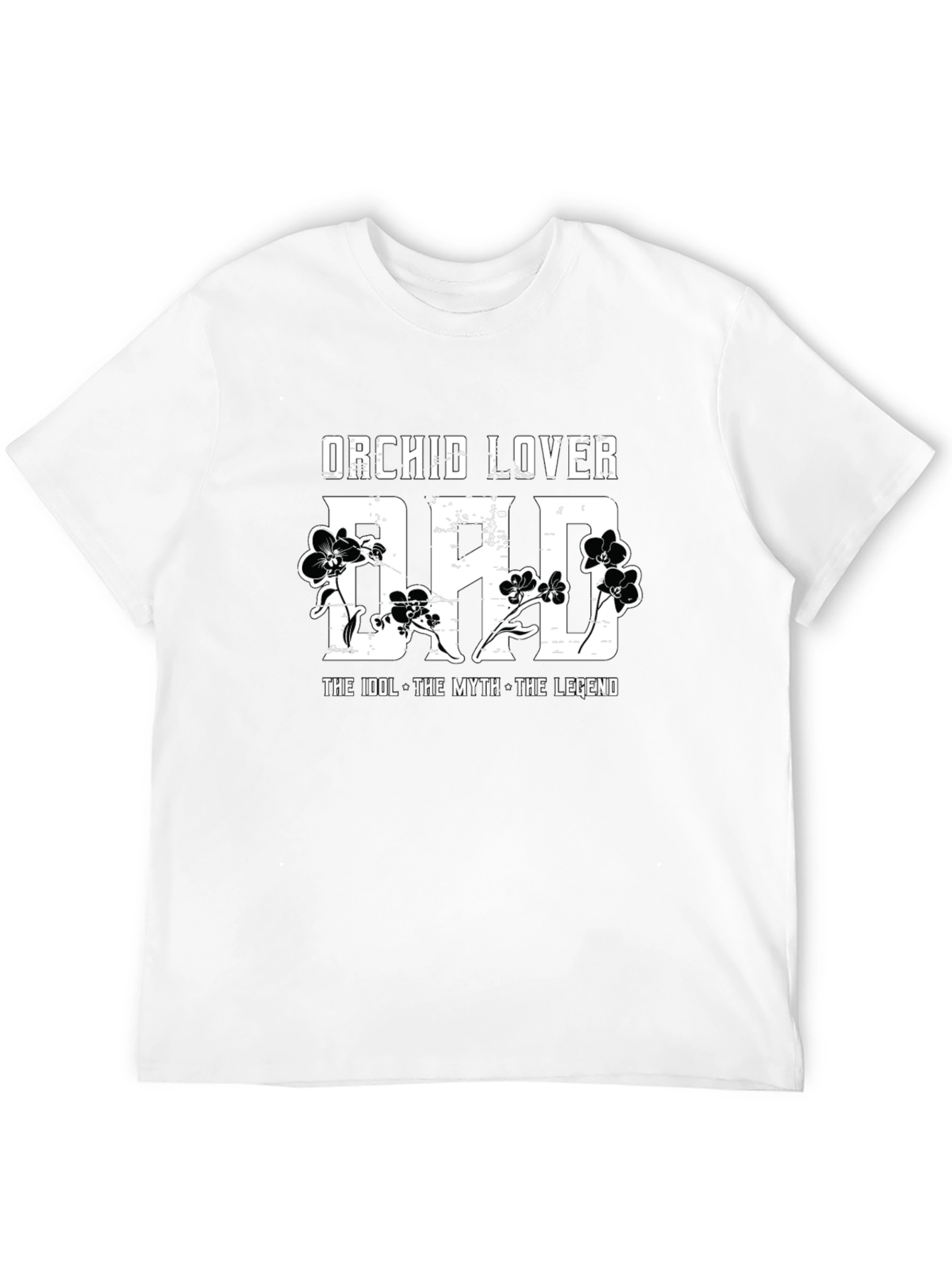 Orchid Lover Dad Graphic T-Shirt